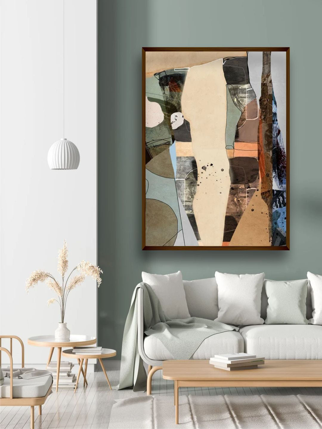 

The Art House Blue & Brown Abstract Wall Art