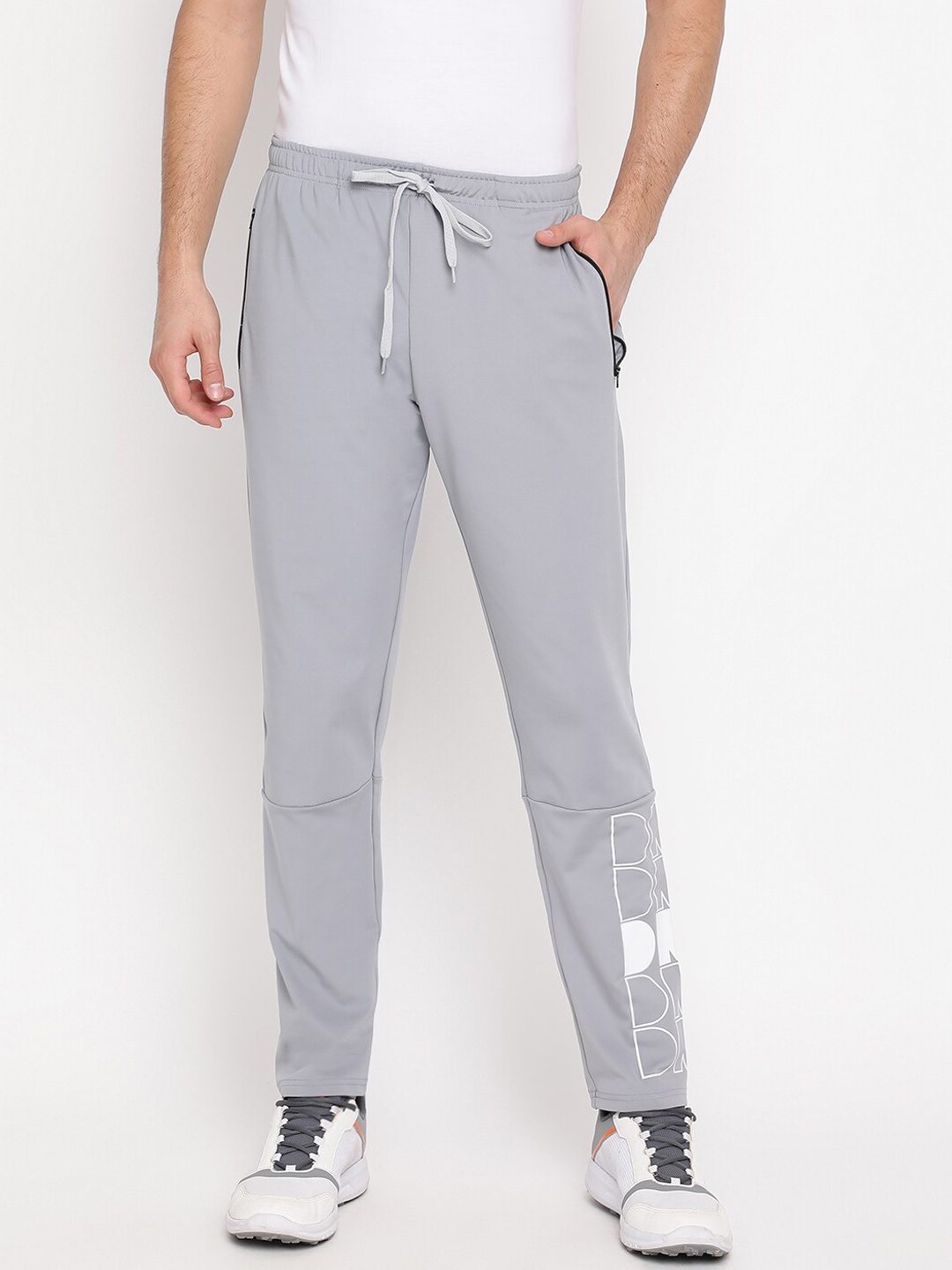 

DRYP EVOLUT Men Printed Regular Fit Track Pants, Grey