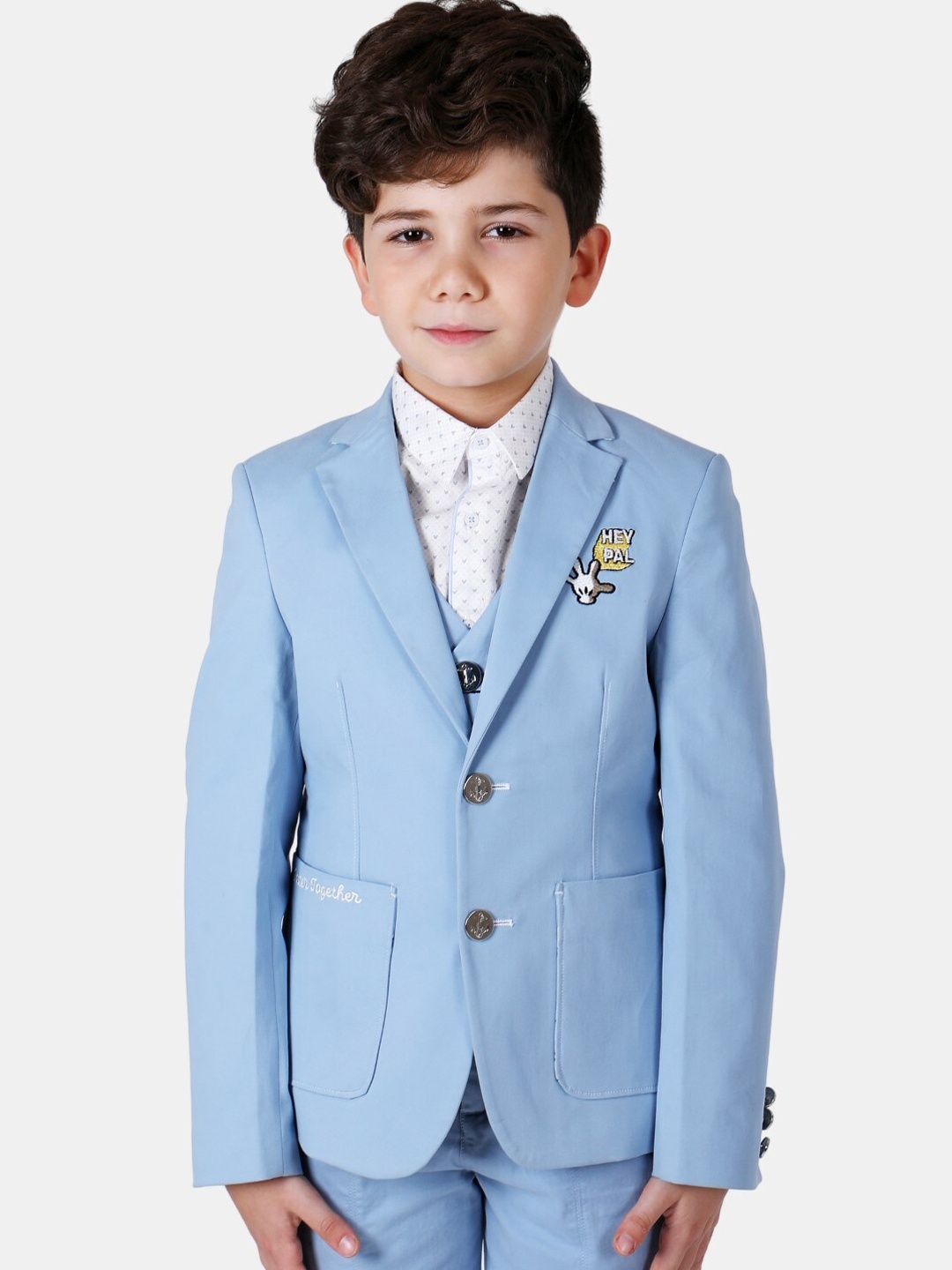 

One Friday Boys Single-Breasted Casual Blazers, Blue