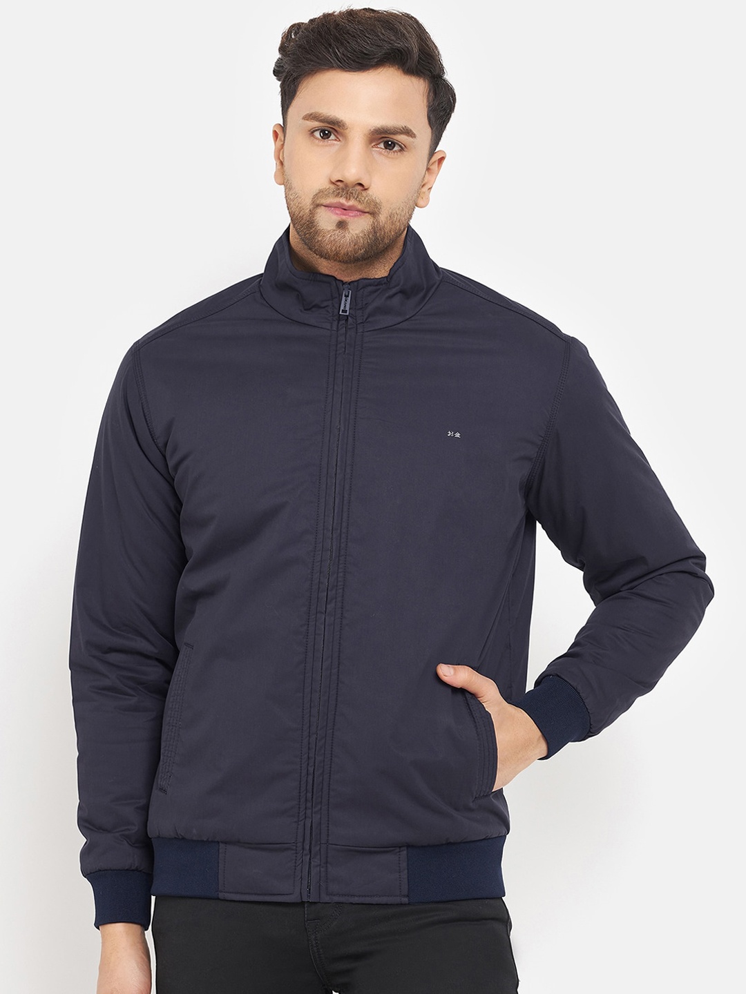 

Okane Men Lightweight Bomber Jacket, Navy blue