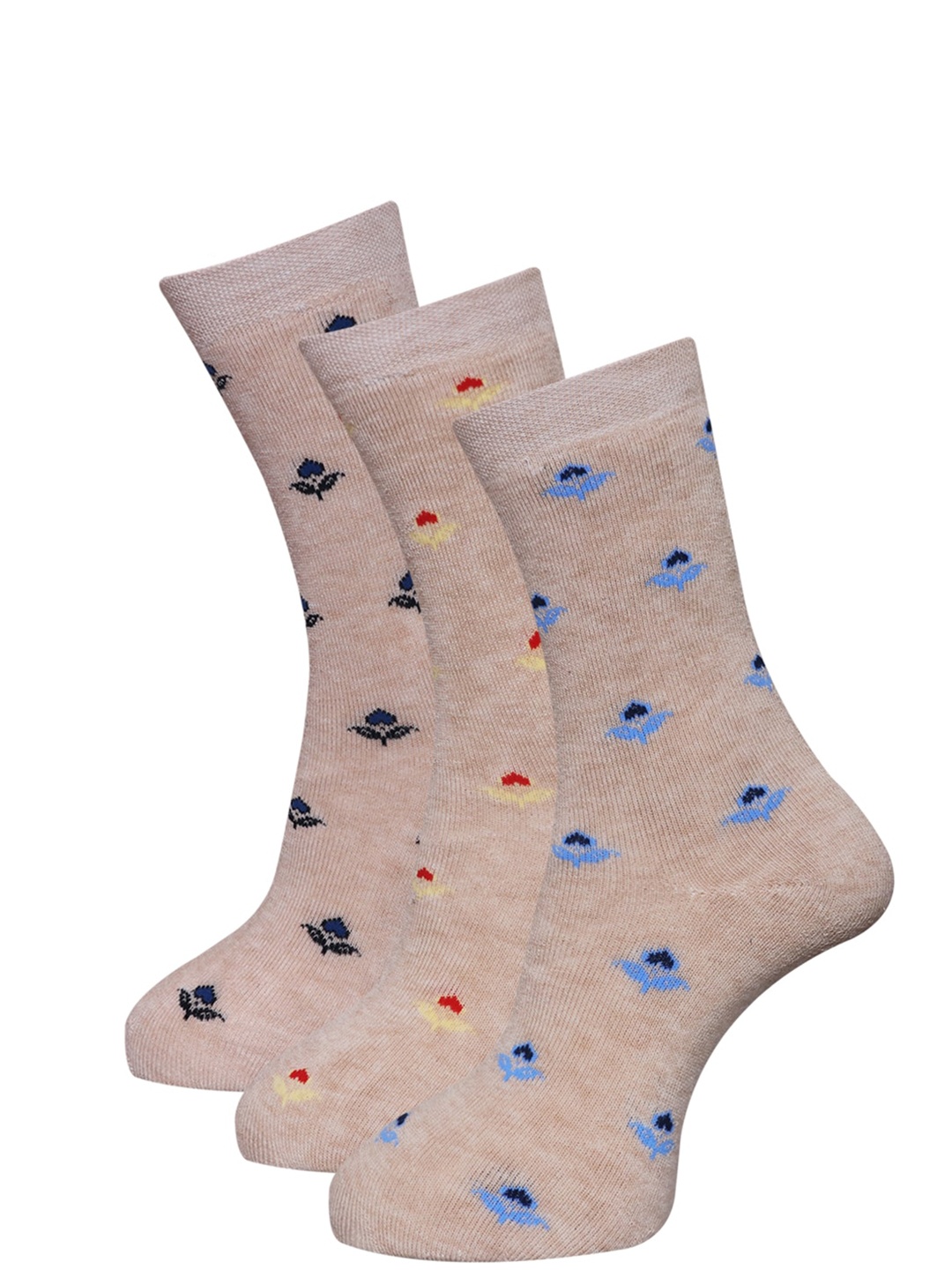 Dollar Socks Women Pack Of 3 Assorted Full Length Socks