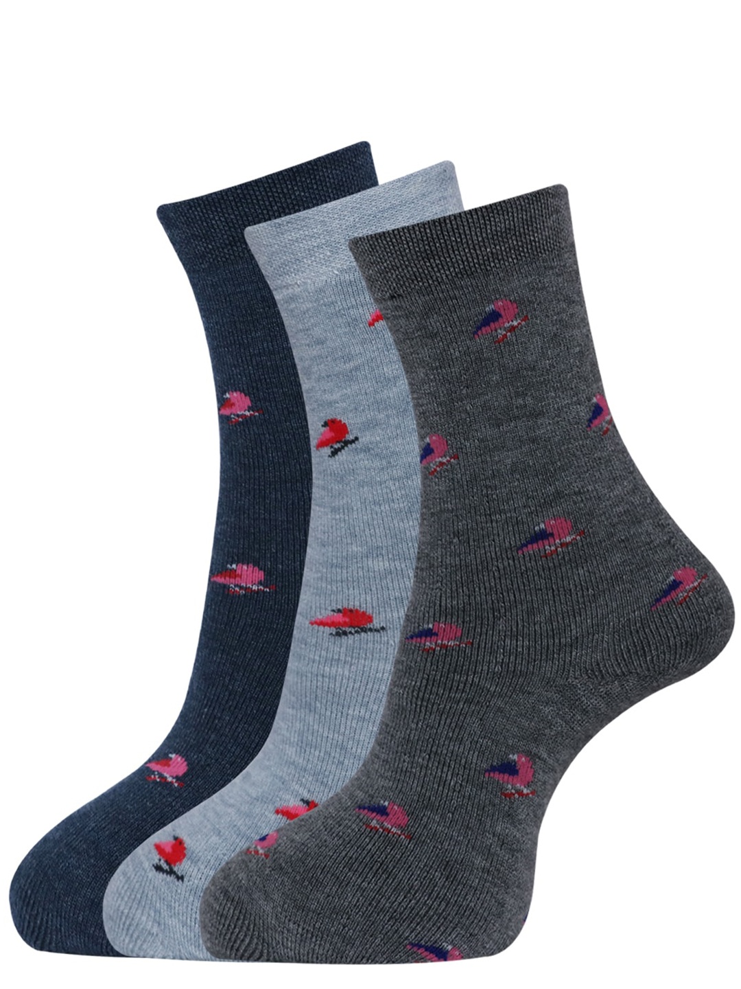 Dollar Socks Women Pack Of 3 Assorted Full Length Socks