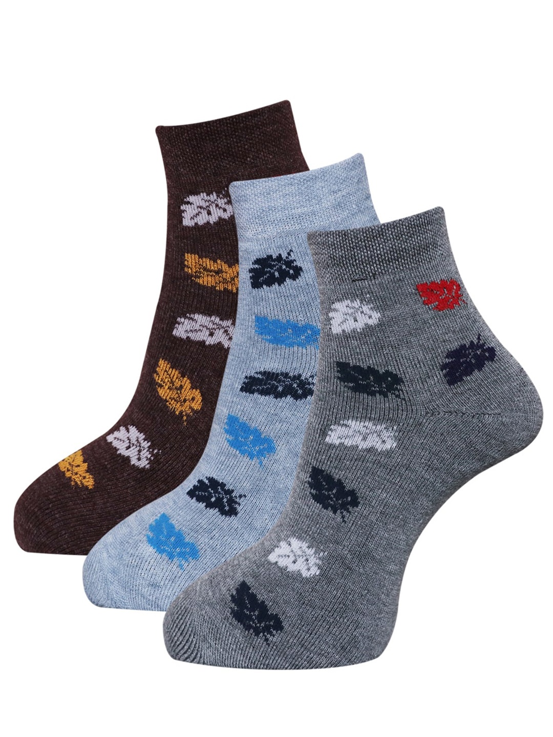 

Dollar Socks Women Pack Of 3 Assorted Ankle-Length Woolen Socks