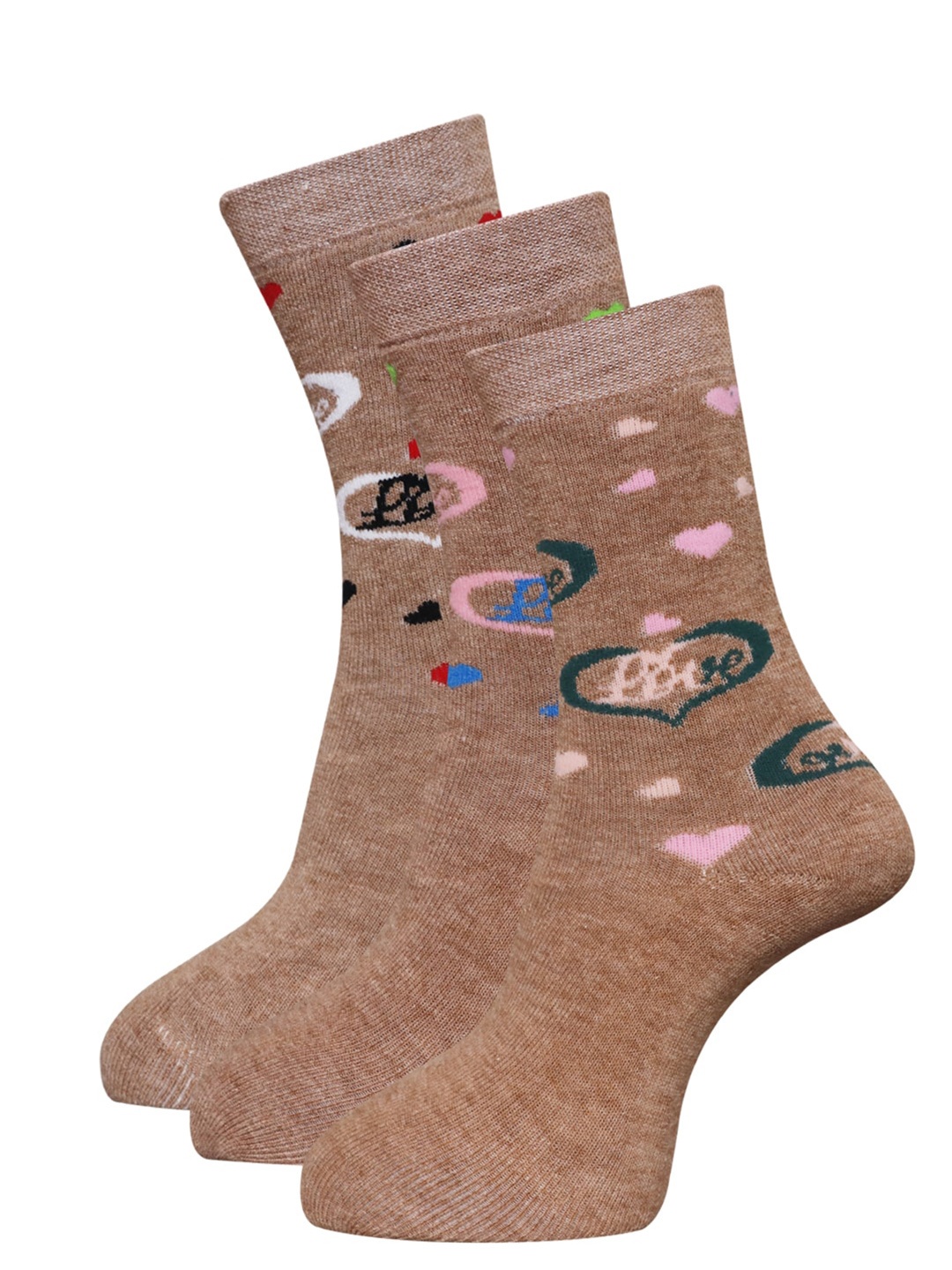 

Dollar Socks Women Pack Of 3 Assorted Woolen Calf Length Socks