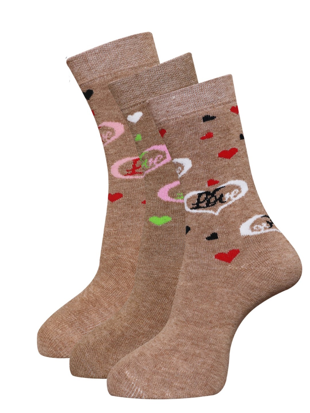 

Dollar Socks Women Pack Of 3 Assorted Calf Length Socks