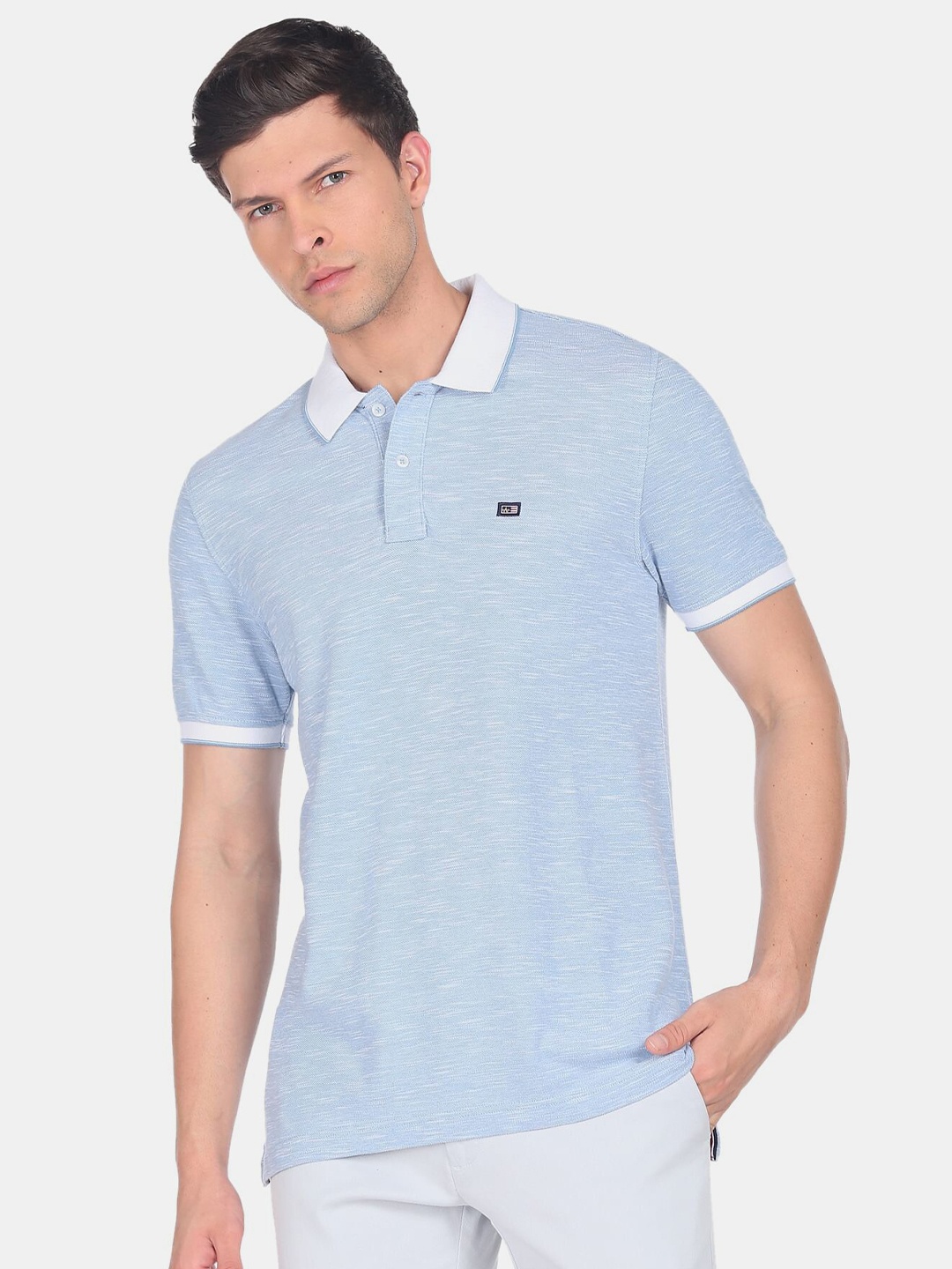 

Arrow Sport Men Polo Collar T-shirt, Blue