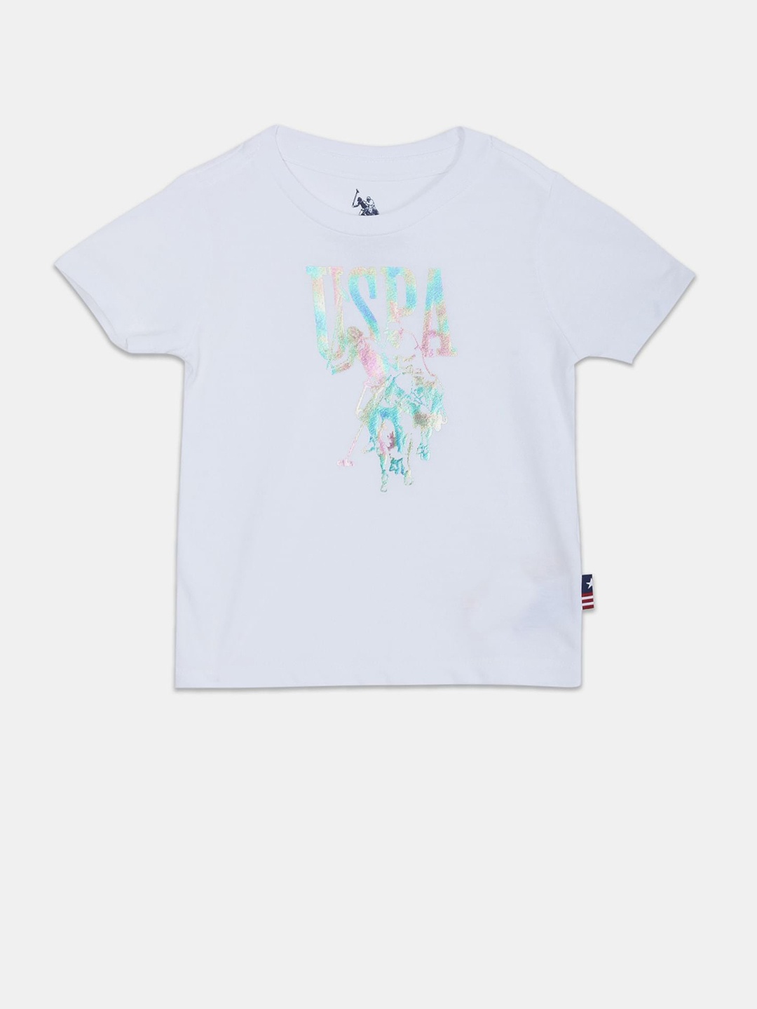 

U.S. Polo Assn. Kids Boys Typography Pure Cotton T-shirt, White