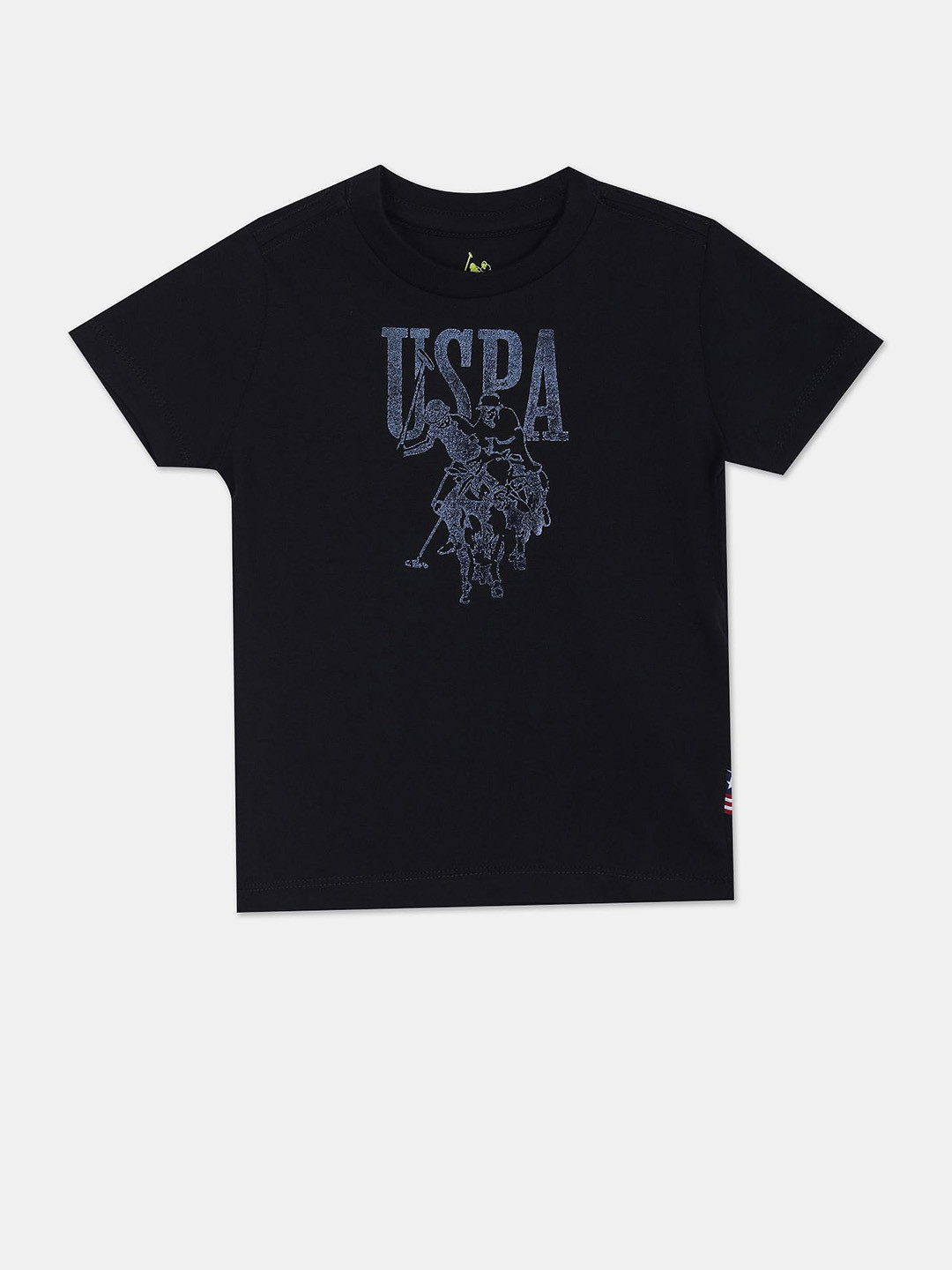 

U.S. Polo Assn. Kids Boys Printed Pure Cotton T-shirt, Blue