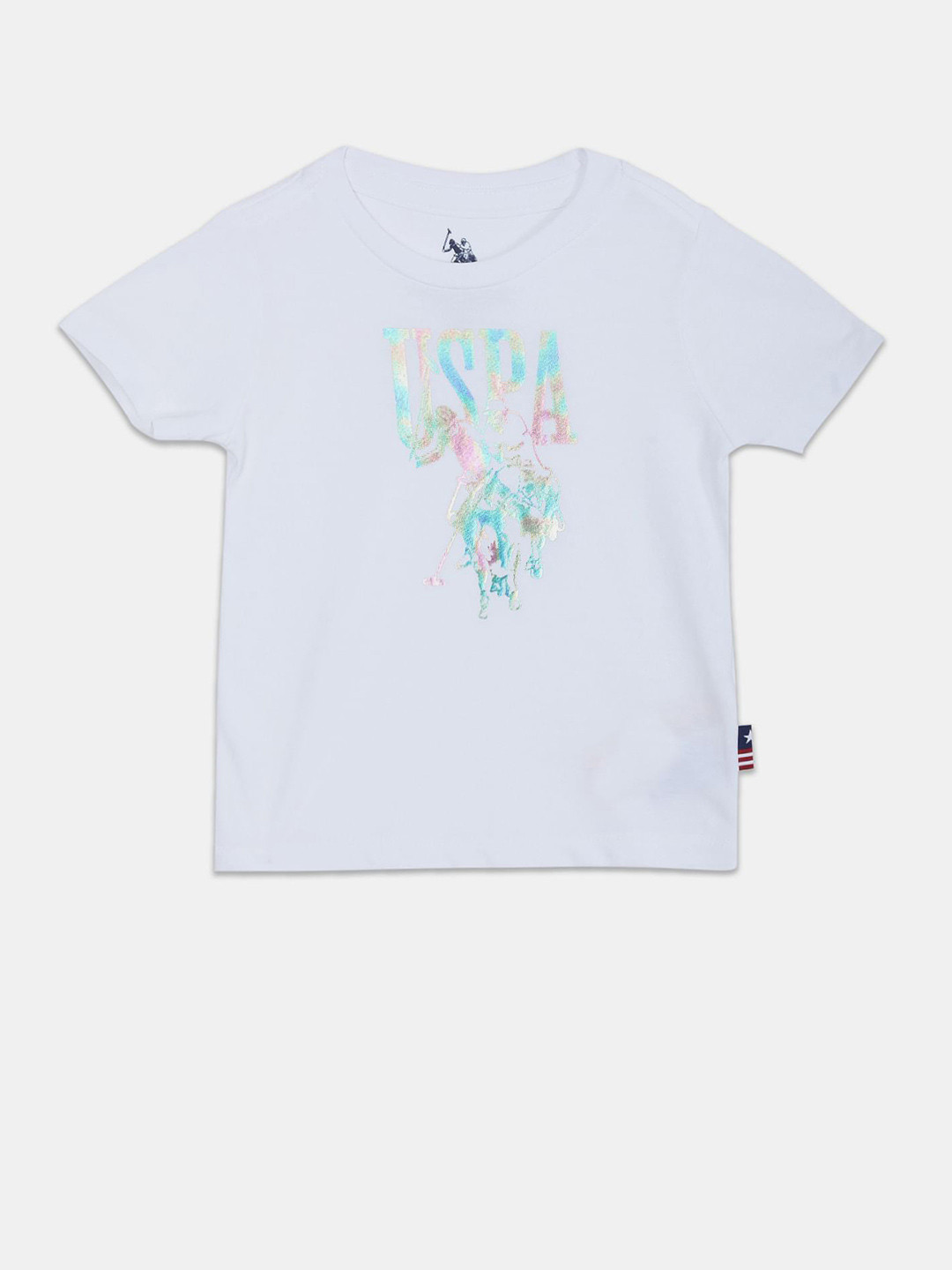 

U.S. Polo Assn. Kids Boys Typography Printed Cotton T-shirt, White