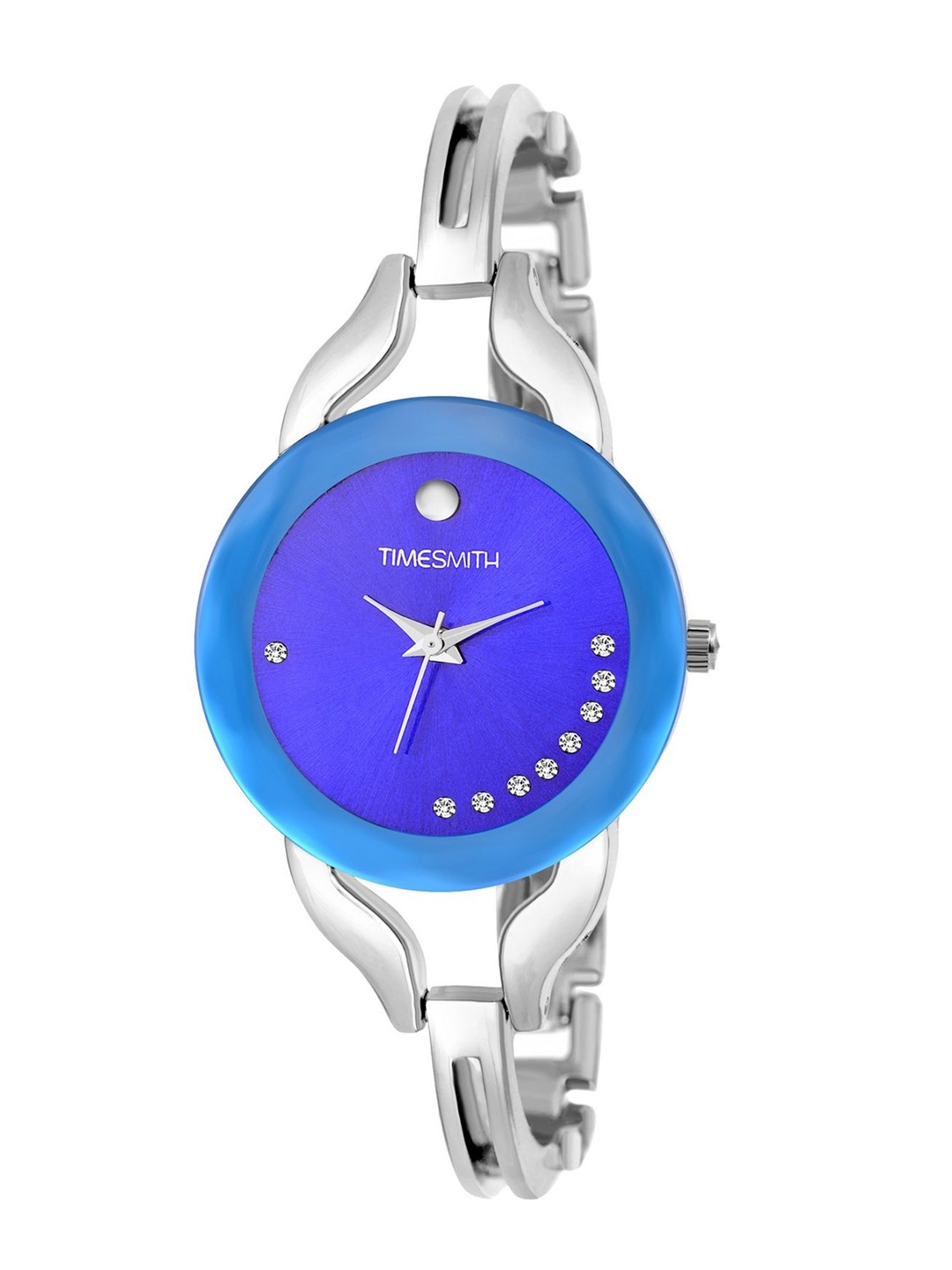 

WM Women Embellished Dial & Bracelet Style Straps Analogue Watch TSC-095_10, Blue