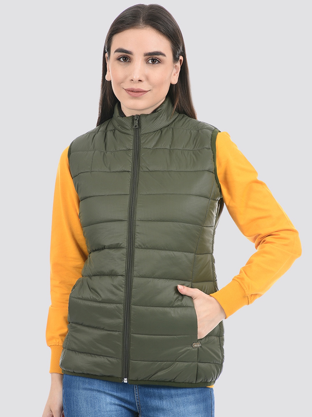 

Cloak & Decker by Monte Carlo Women Longline Padded Jacket, Green