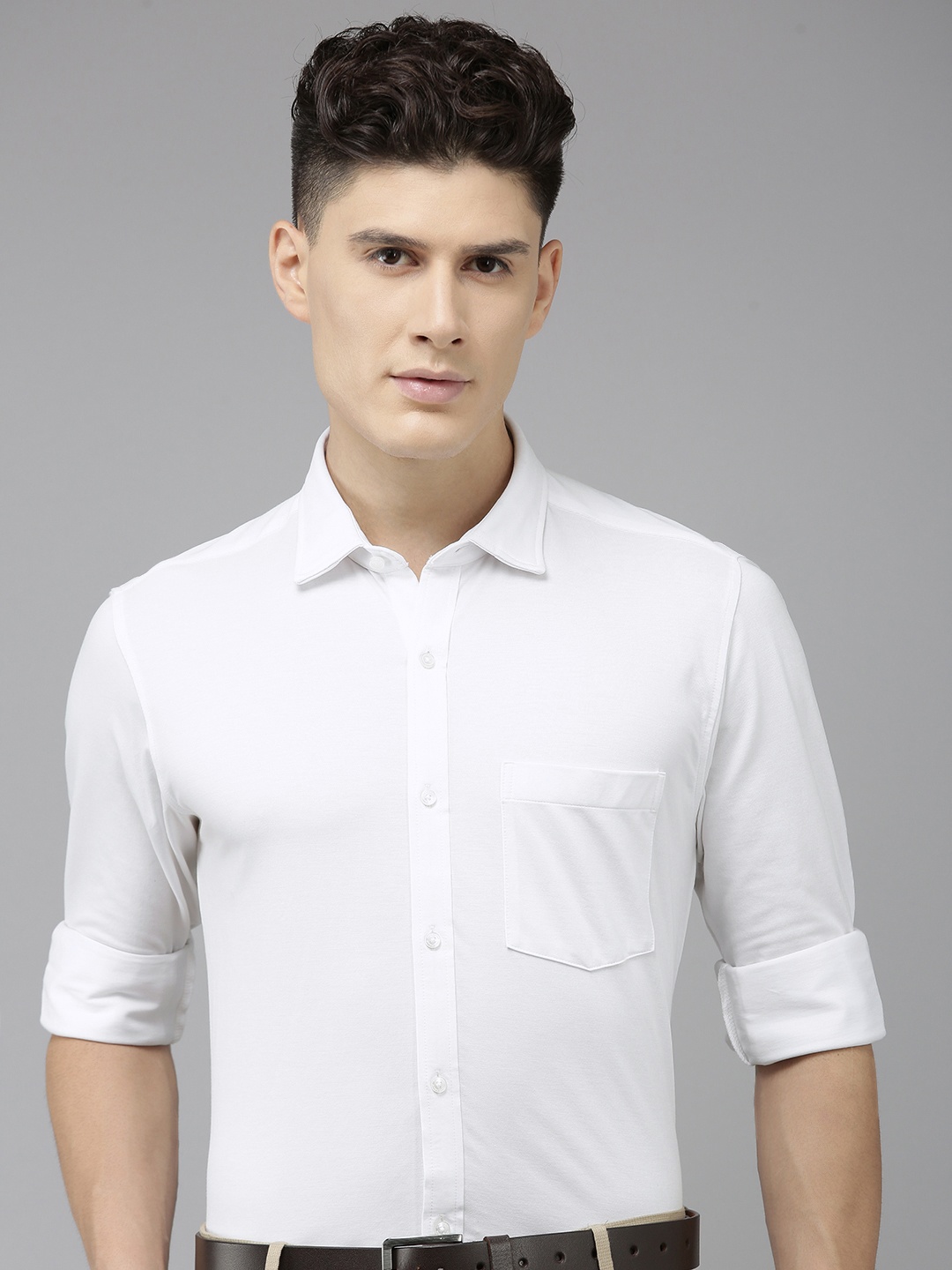 

Park Avenue Slim Fit Formal Shirt, White