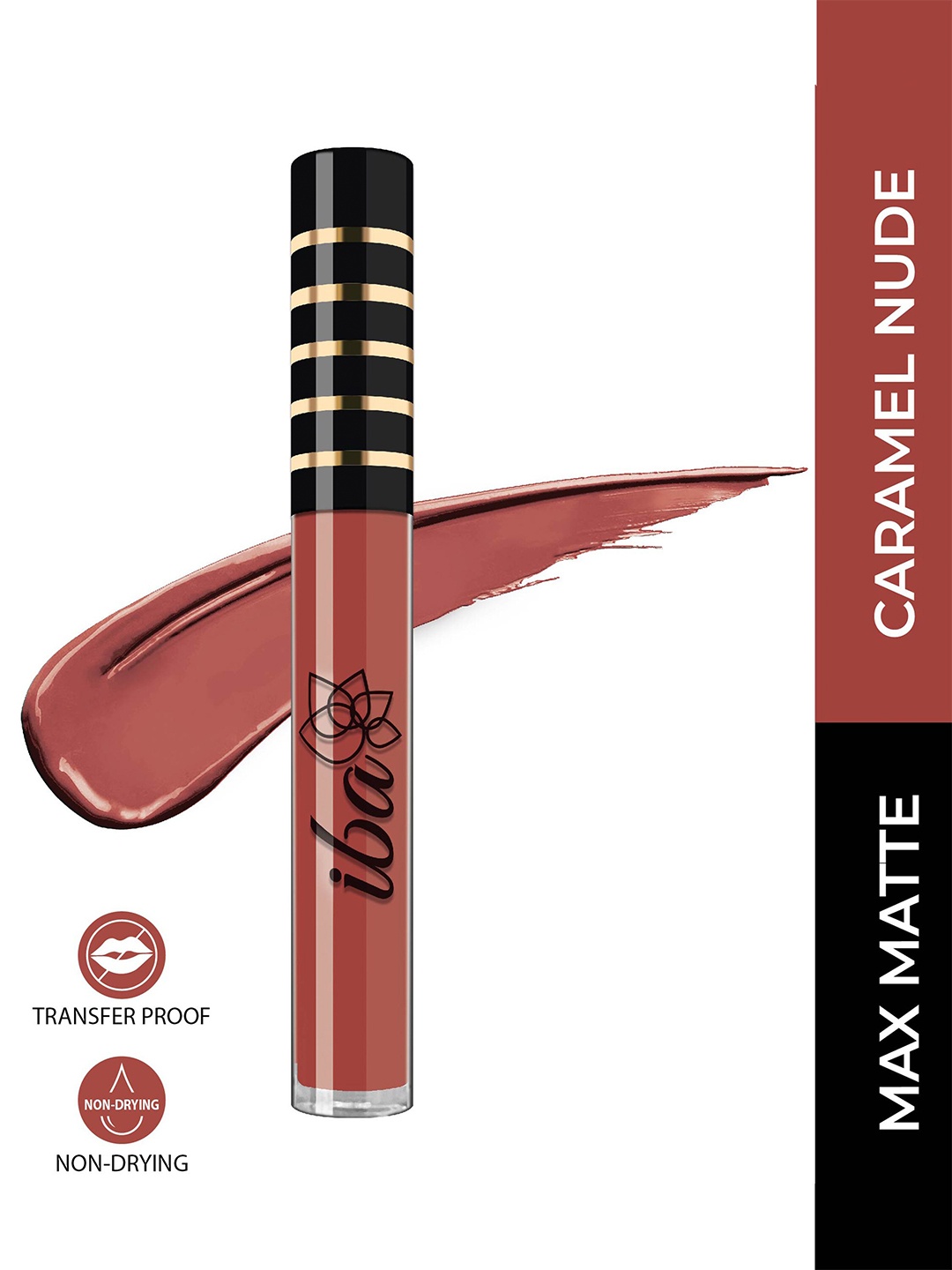 

Iba Maxx Matte Liquid Lipstick 2.6 ml -Caramel Nude, Brown