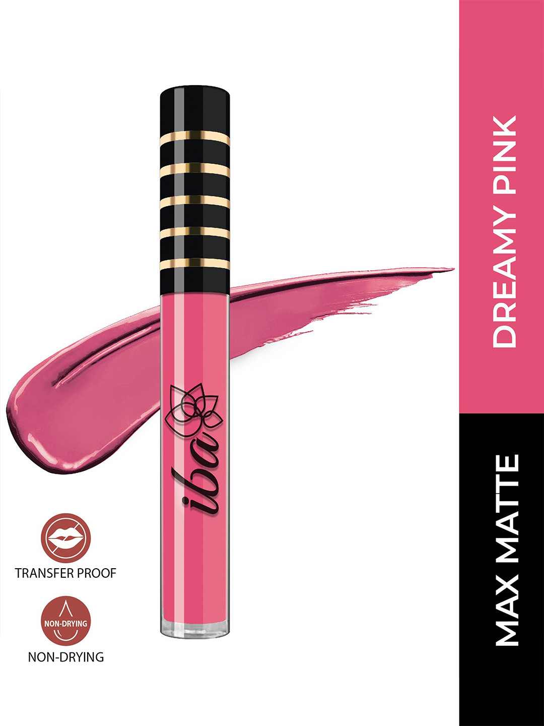 

Iba Maxx Matte Transfer-Proof Liquid Lipstick with Argan Oil 2.6 ml - Dreamy Pink