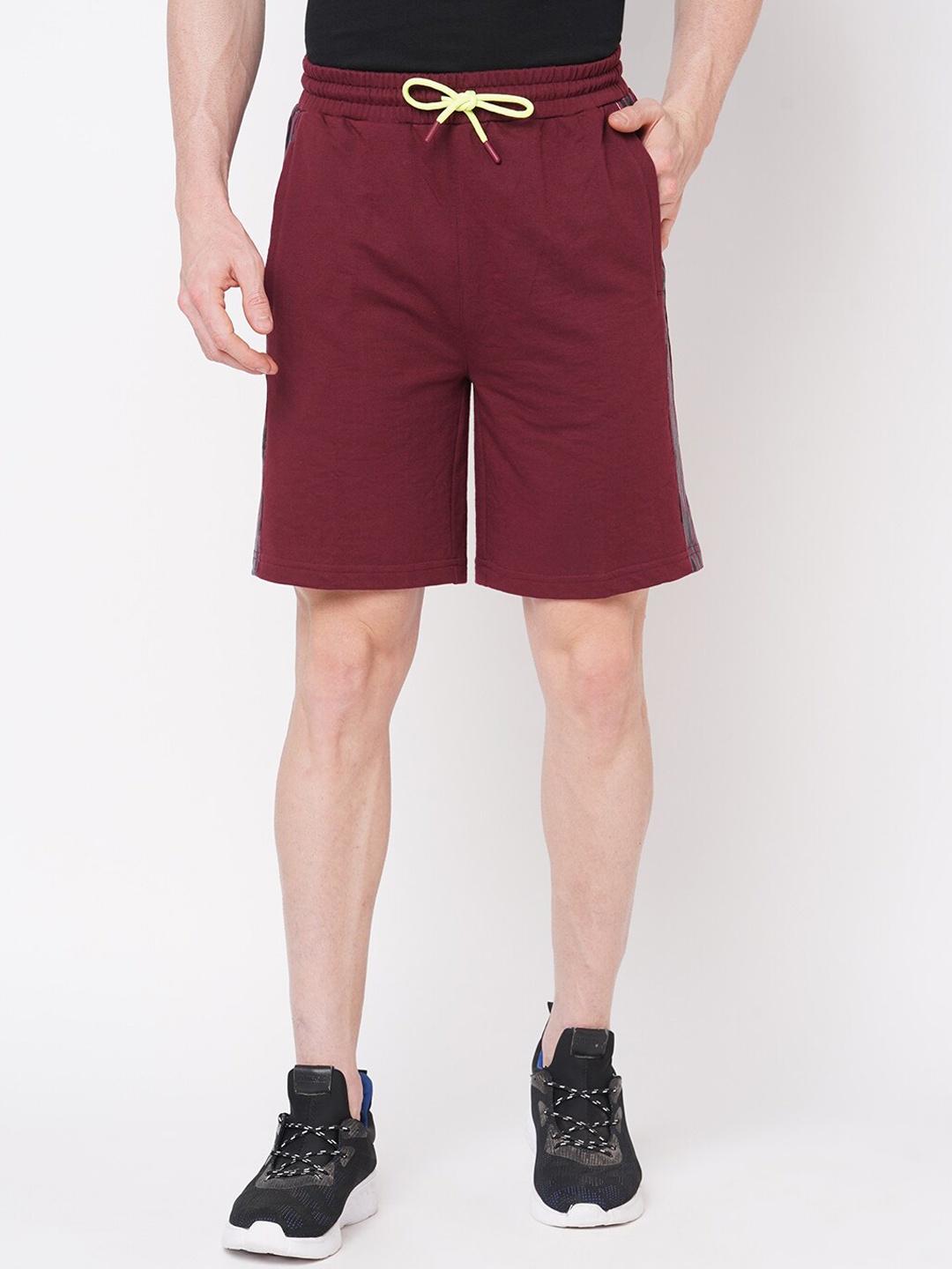 

FiTZ Men Slim Fit Sports Shorts, Red