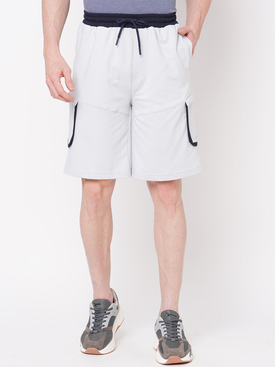 

FiTZ Men Slim Fit Sports Shorts, Grey