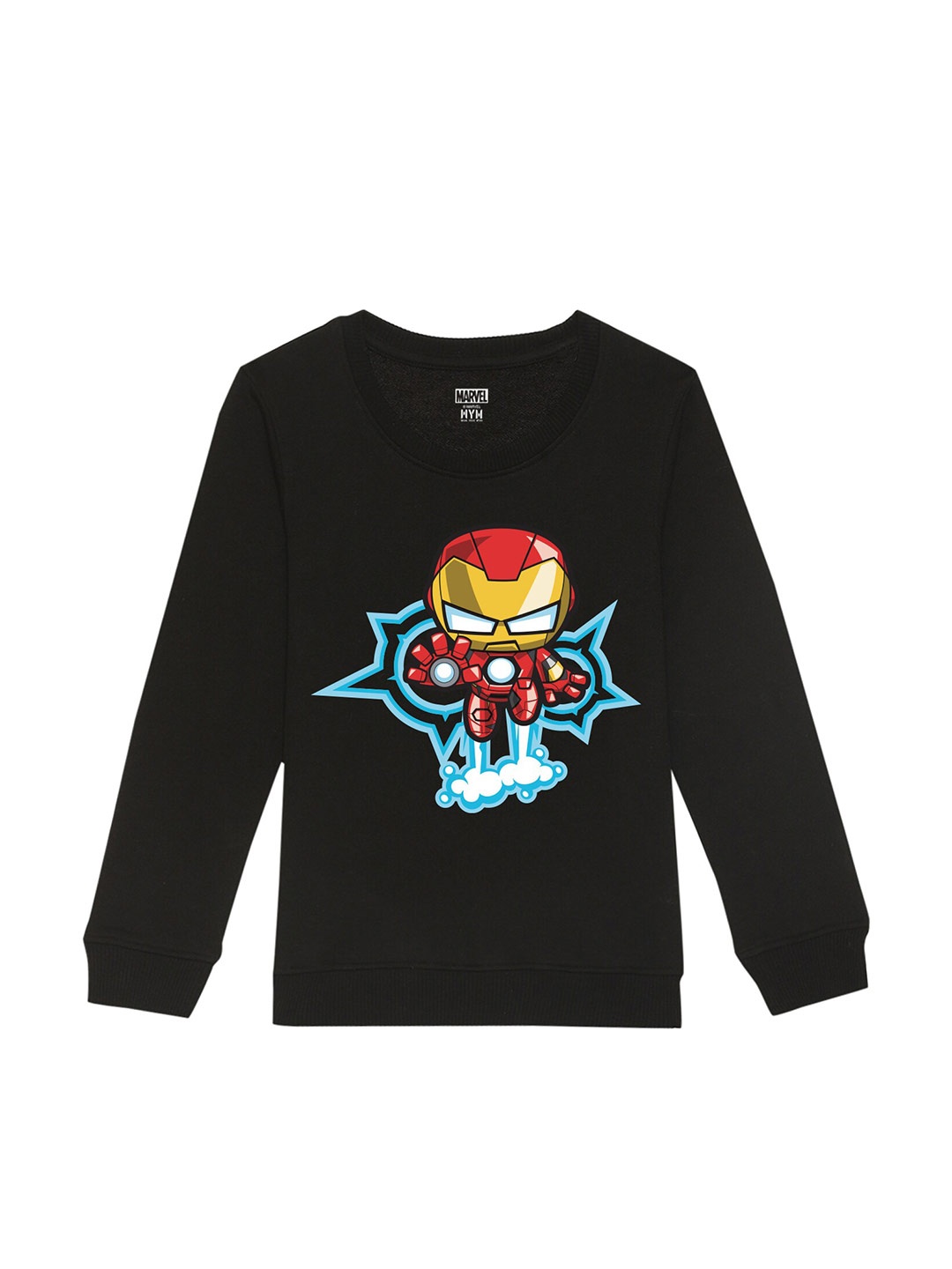 

Marvel by Wear Your Mind Kids Printed Sweatshirt, Black