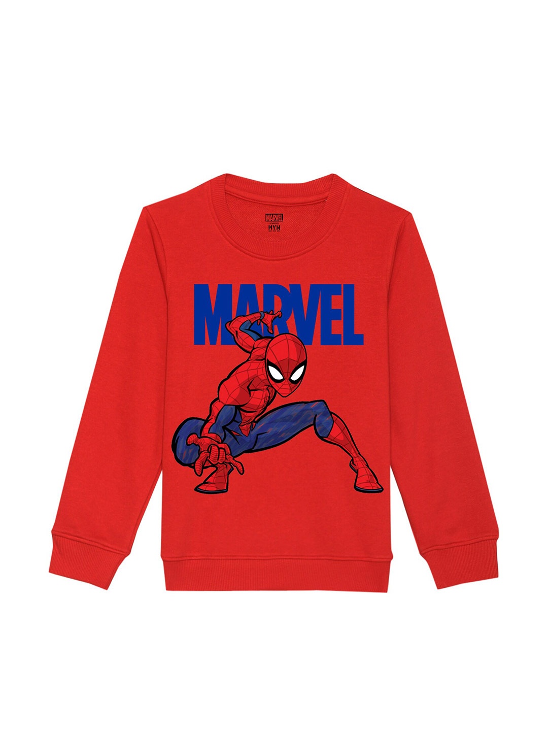 

Marvel by Wear Your Mind Unisex Kids Printed Cotton Sweatshirt, Red