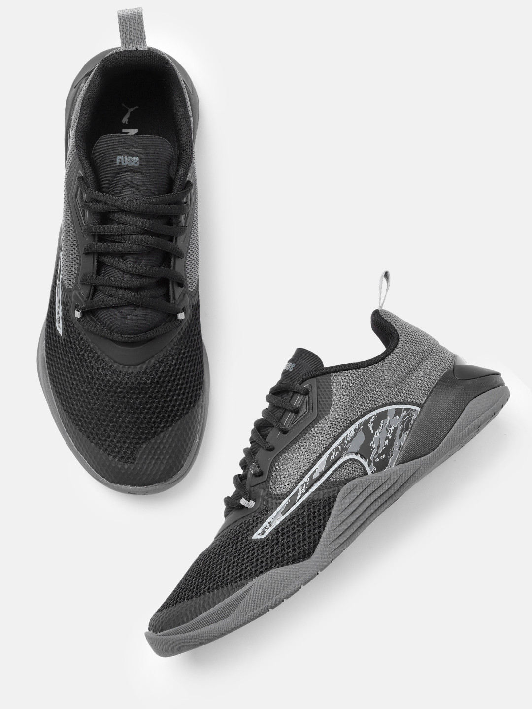 

Puma Men Fuse 2.0 Tiger Camo Training Shoes, Black