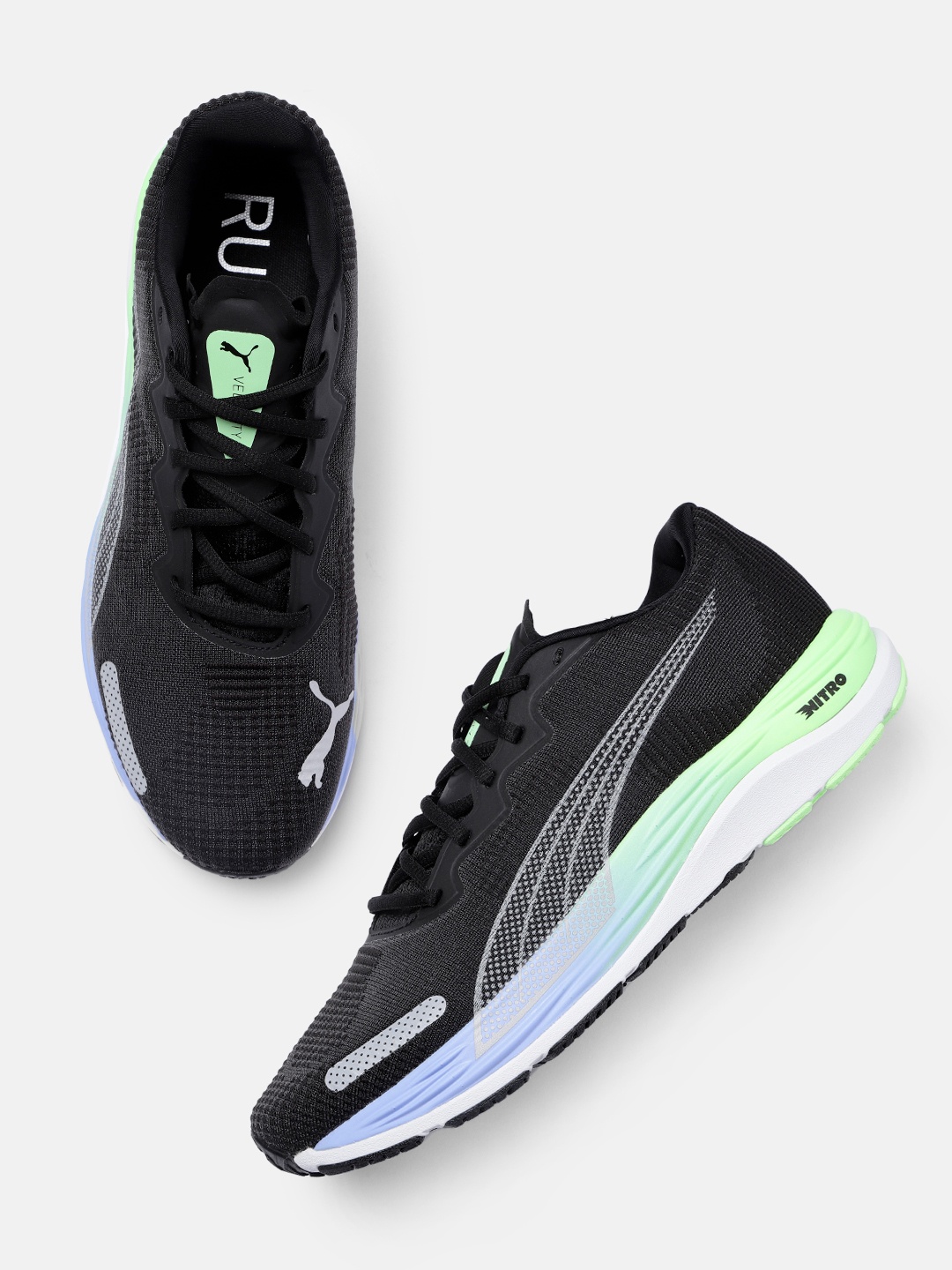 

Puma Men Velocity Nitro 2 Fade Running Shoes, Black