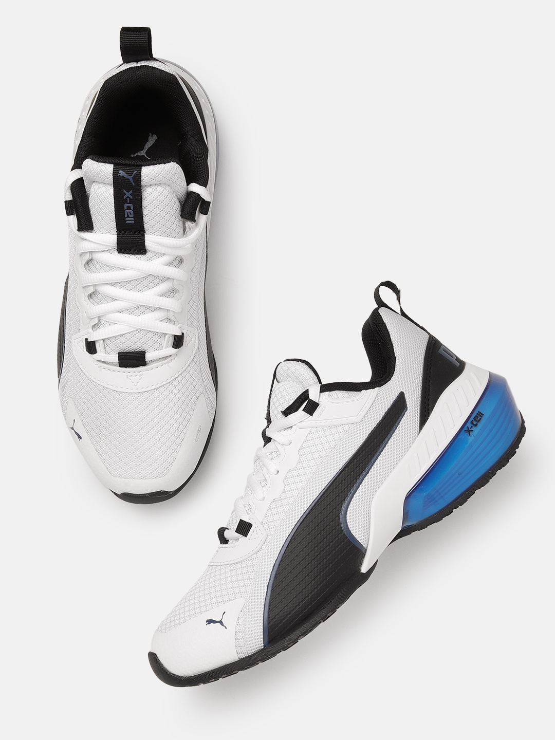 

Puma Unisex Woven Design X-CELL Uprise Fade Running Shoes, White
