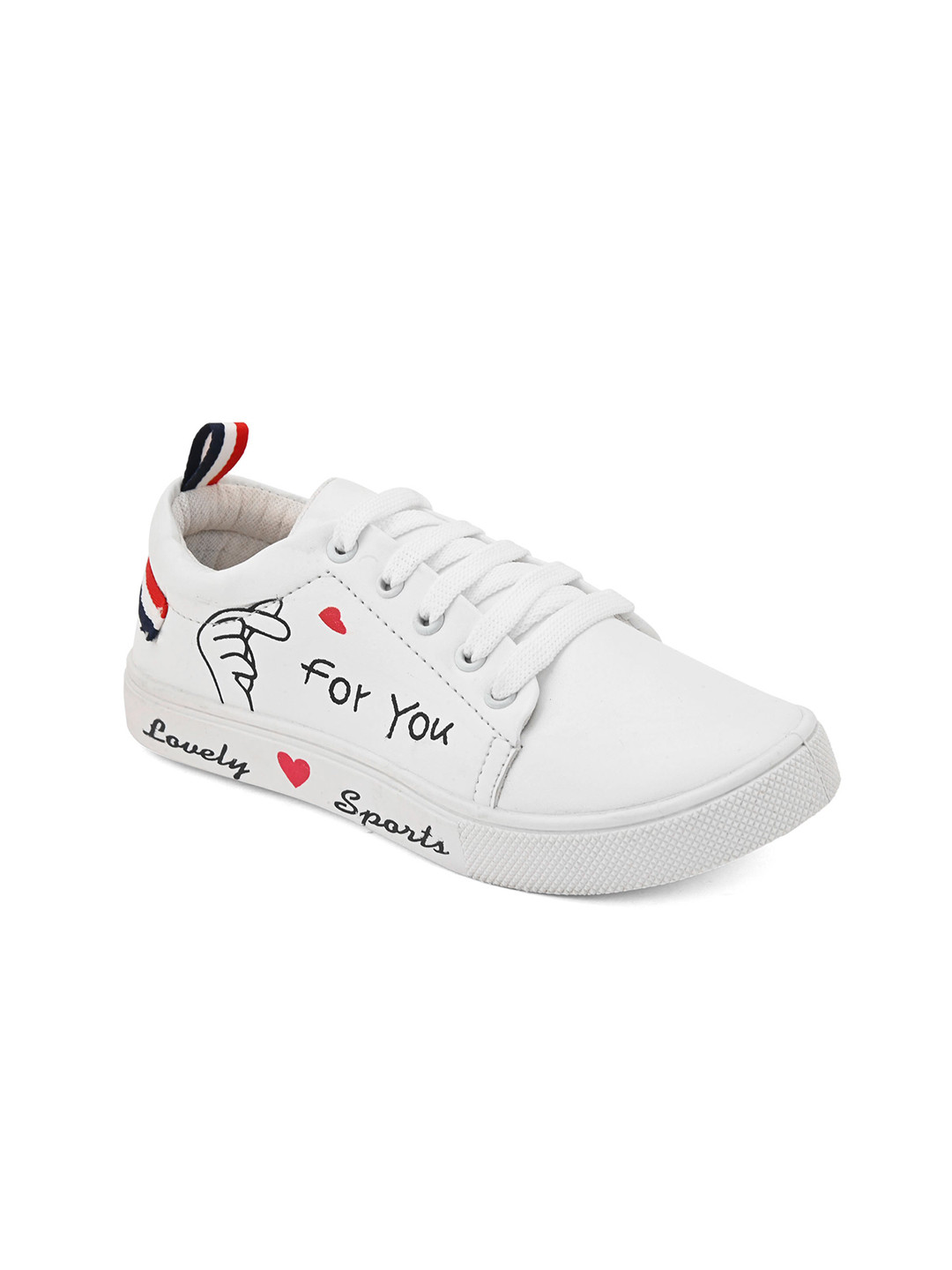 

KRAASA Women Printed Sneakers, White