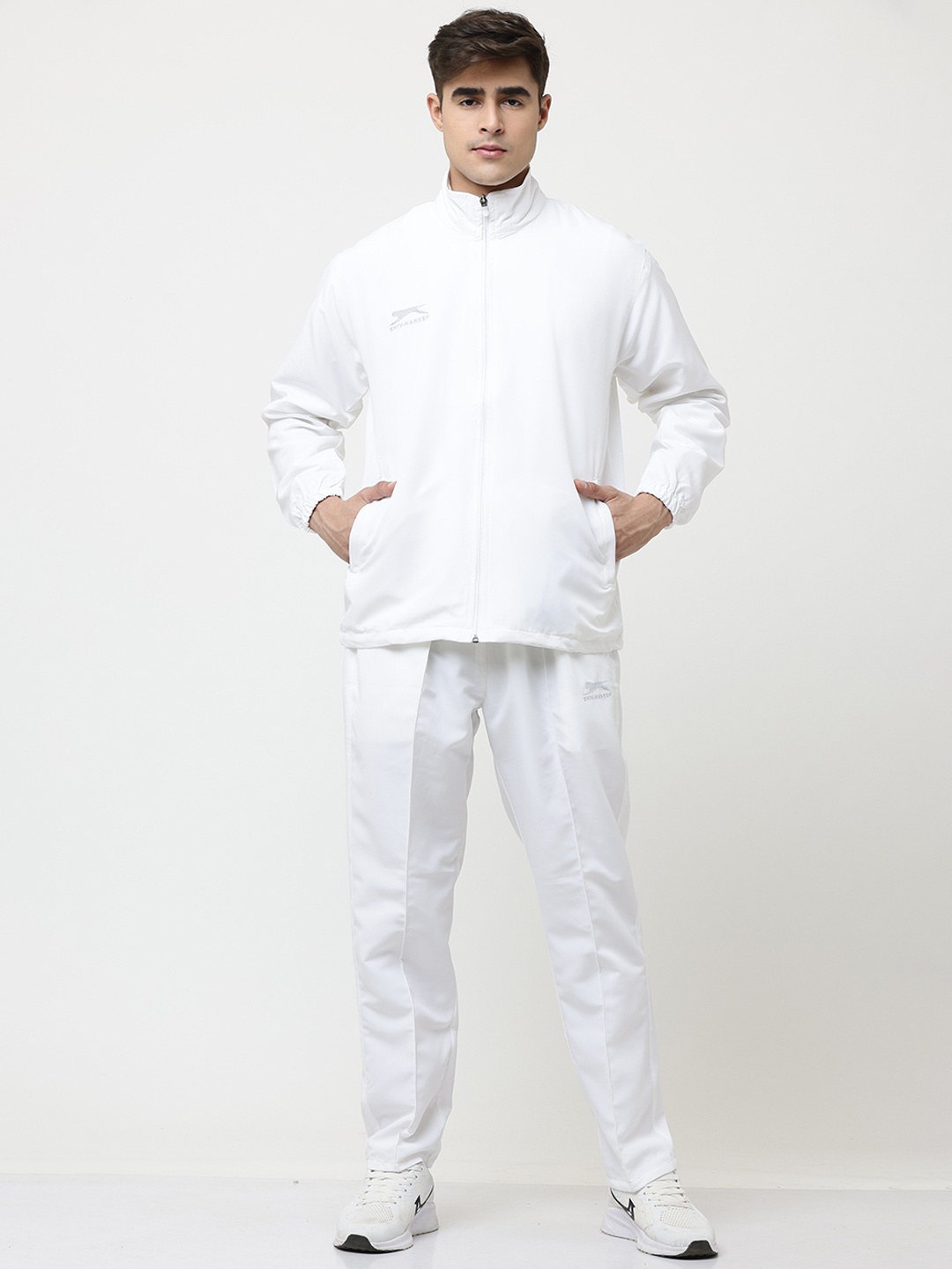 

Shiv Naresh Men Flex Front Zipper Tracksuits, White