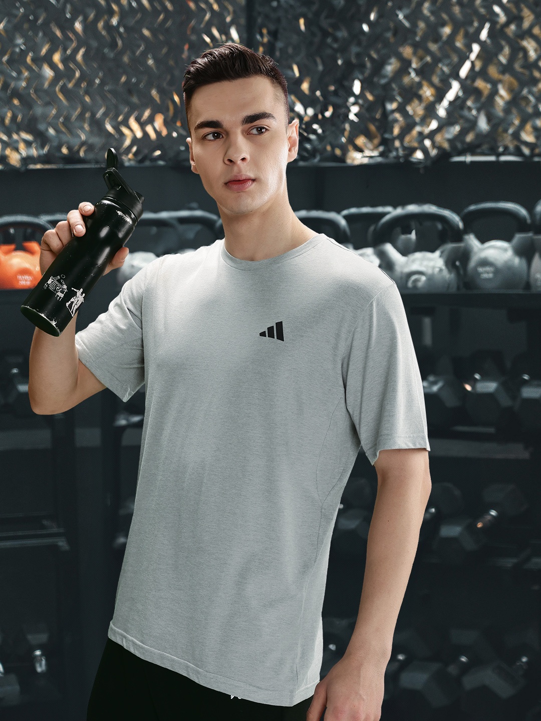 

ADIDAS Men TR-ES Comfort Aeroready T-shirt, Grey