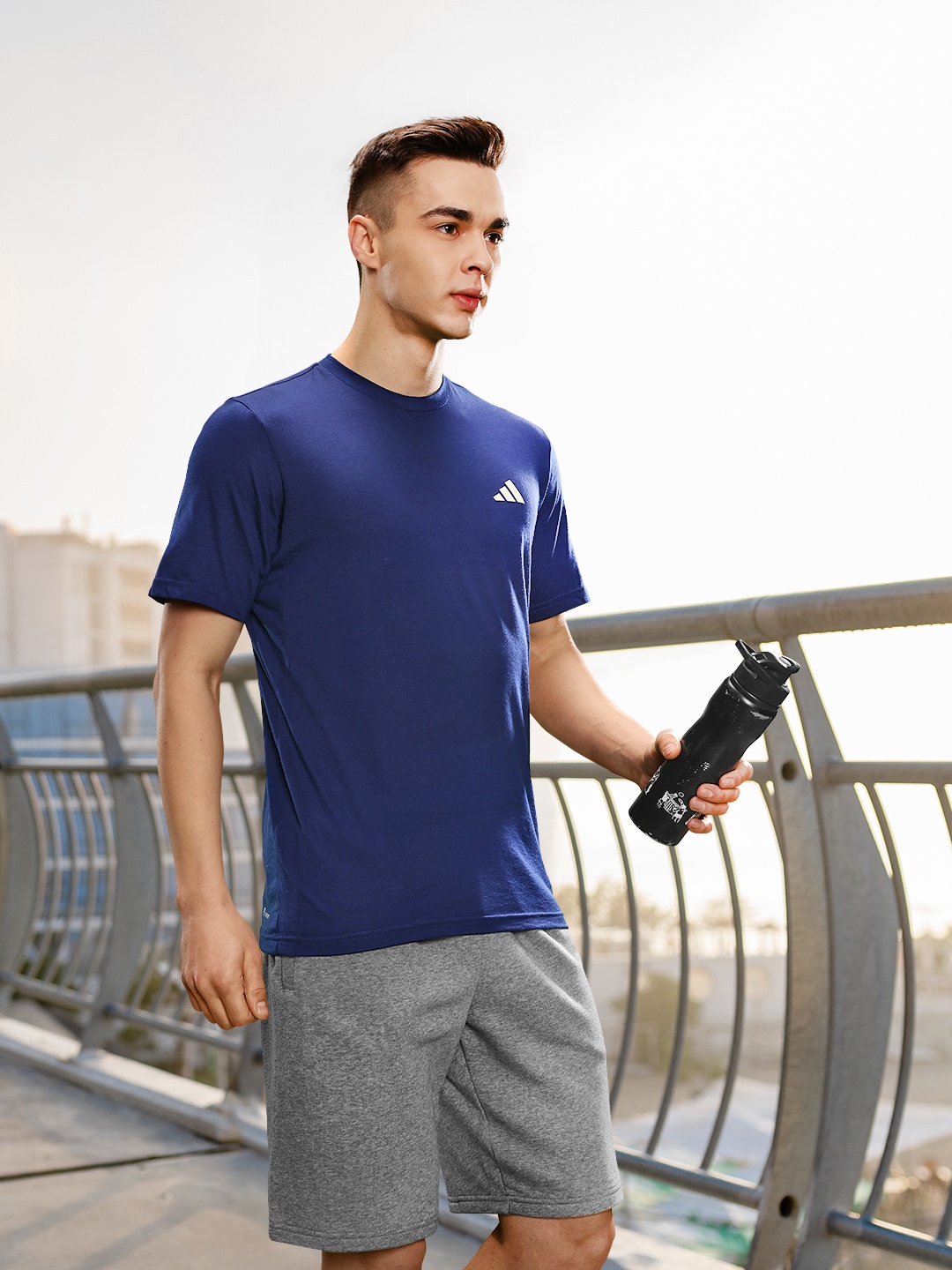 

ADIDAS Men TR-ES Comfort Aeroready T-shirt, Navy blue