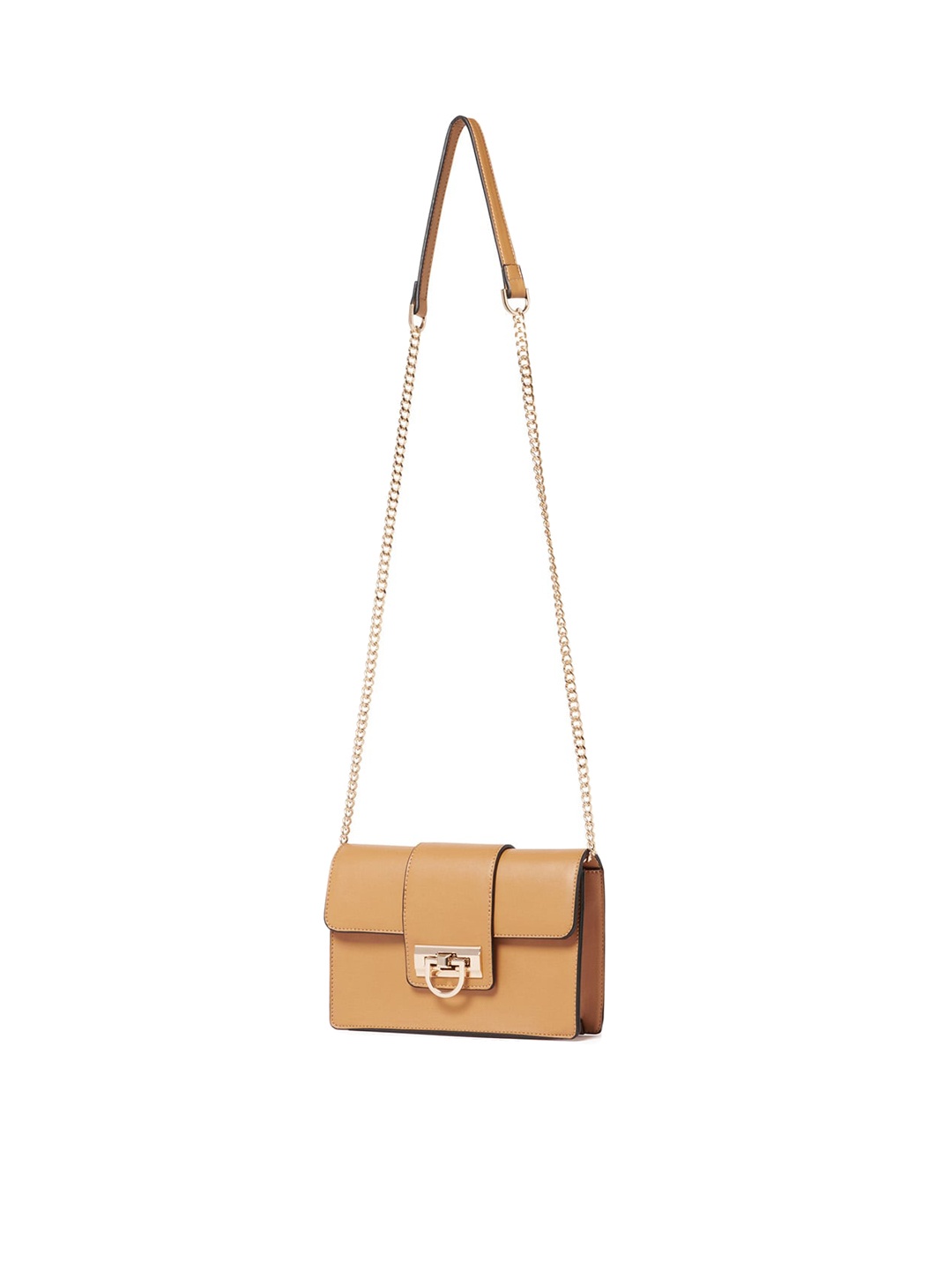 Forever New Structured Sling Bag, Beige