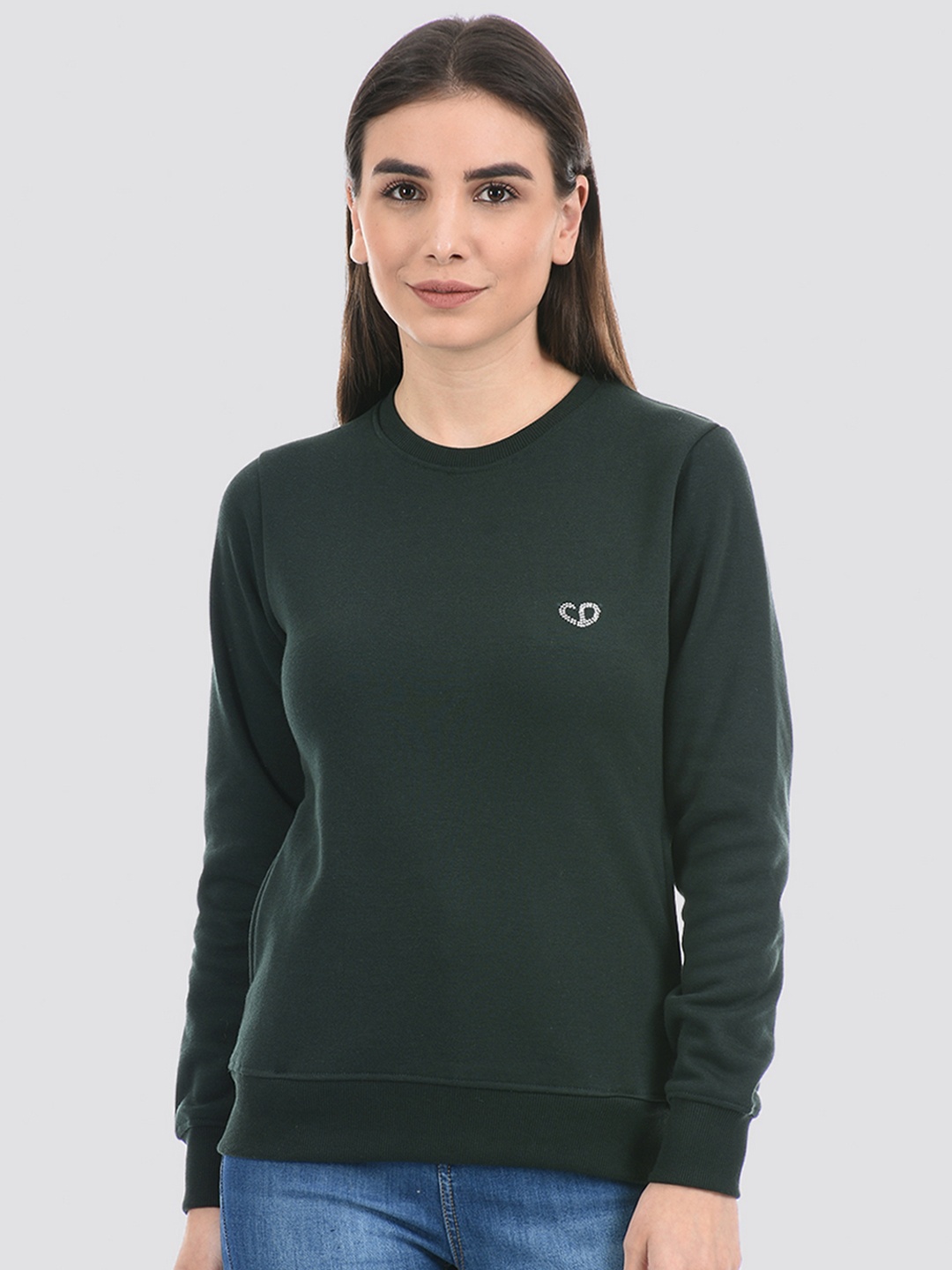 

Cloak & Decker by Monte Carlo Women Green Sweatshirt