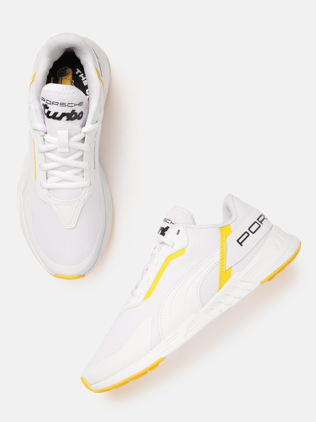 

PUMA Motorsport Unisex Porche Legacy Tiburion Logo Woven Design Sneakers, White