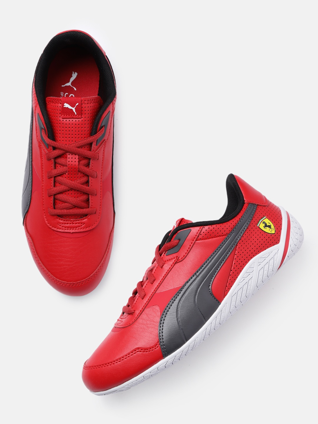 

PUMA Motorsport Unisex Solid Scuderia Ferrari RDG Cat 2.0 Regular Sneakers, Red