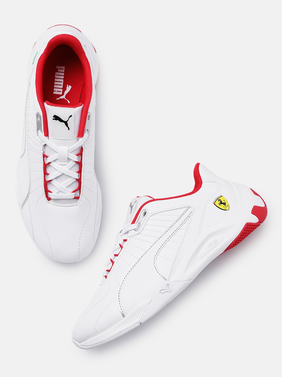 

PUMA Motorsport Unisex Scuderia Ferrari Kart Sneakers, White