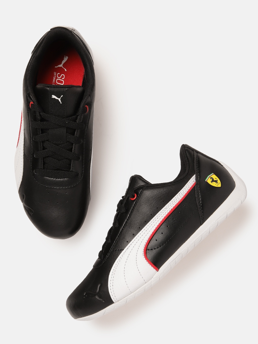 

PUMA Motorsport Unisex Perforated Scuderia Ferrari Neo Cat Sneakers, Black