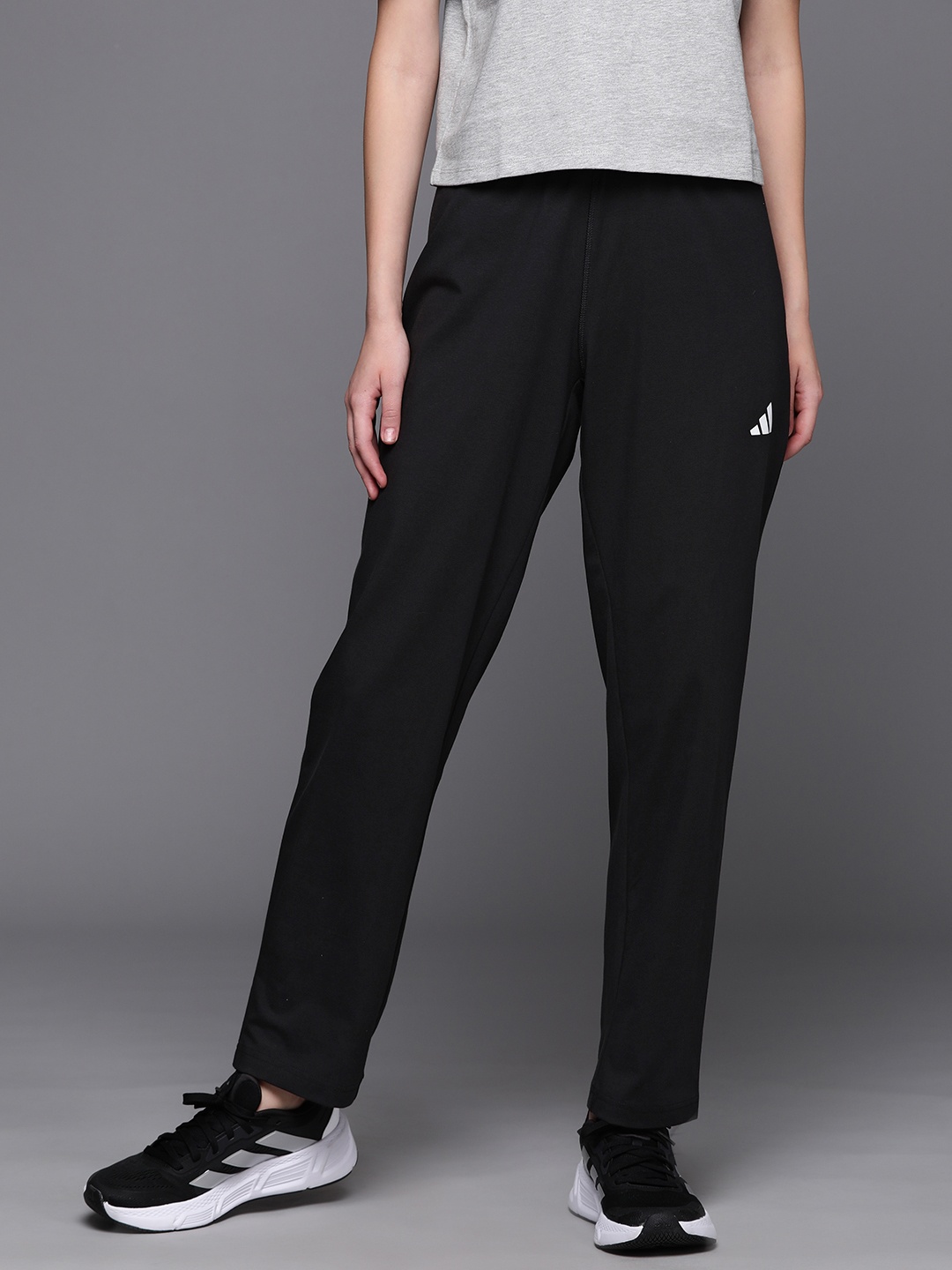 

ADIDAS Women Quick-Dry Aeroready Workout Track Pants, Black