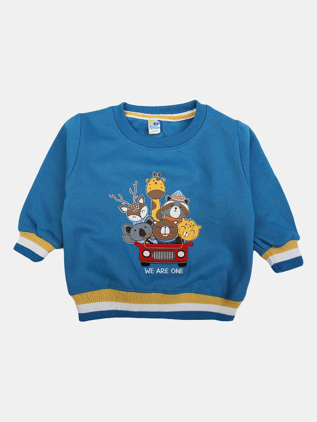 

V-Mart Kids Printed Fleece Sweatshirt, Blue