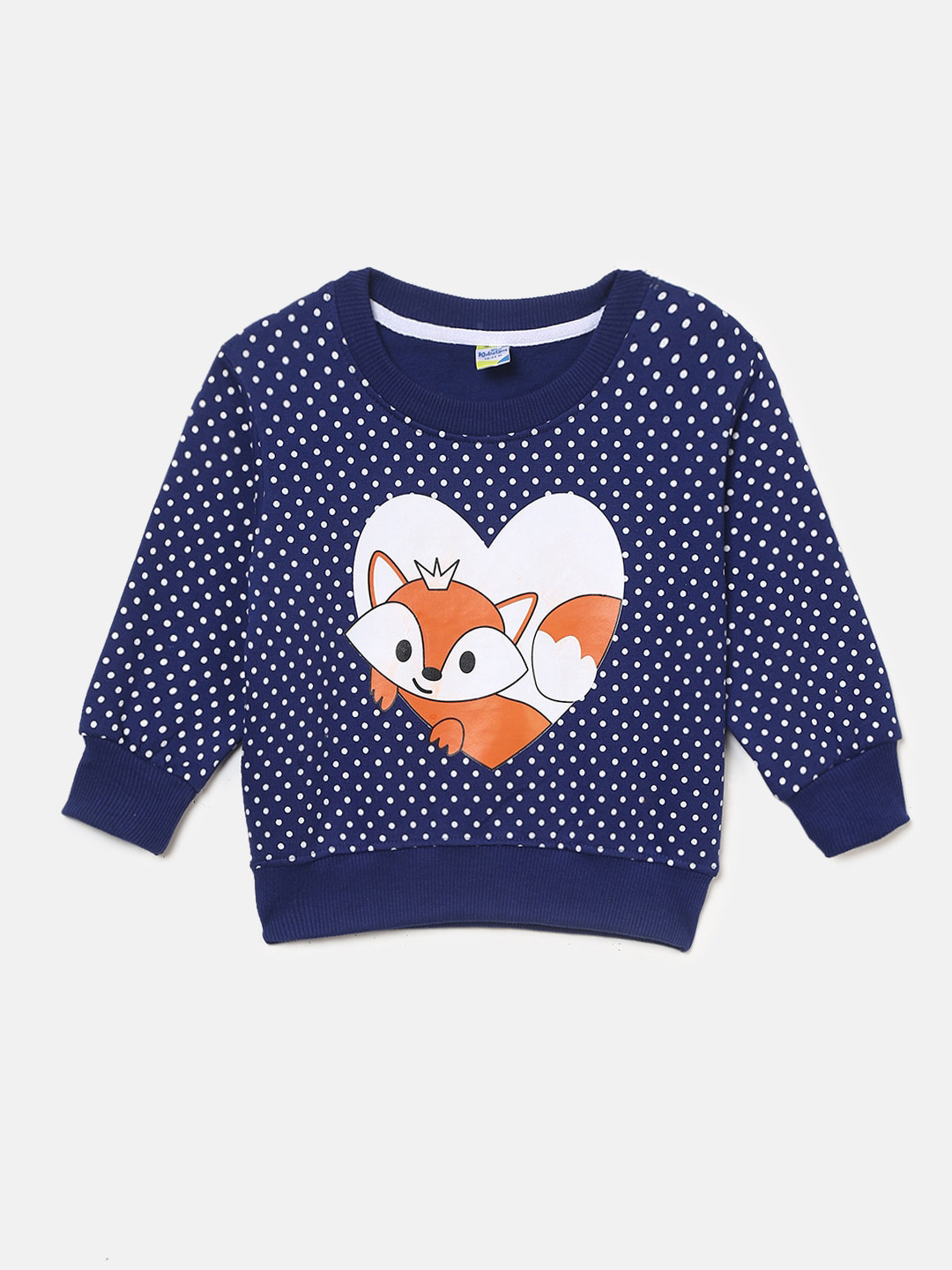 

V-Mart Unisex Kids Navy Blue Printed Sweatshirt