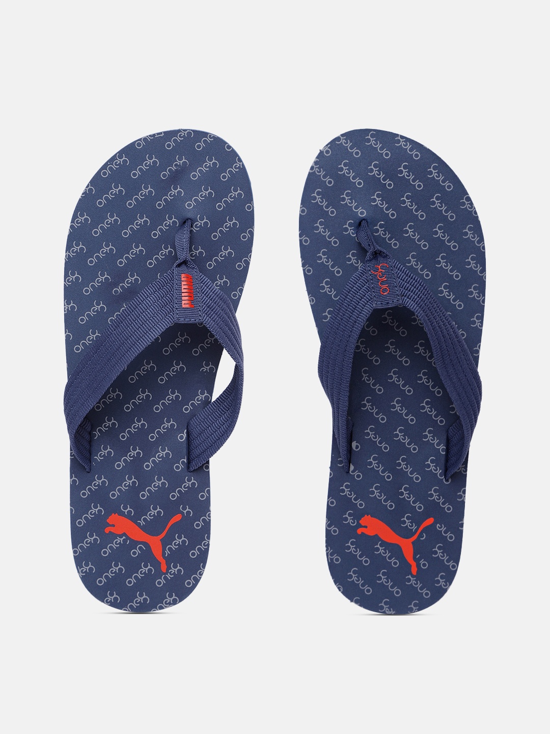 

Puma Men Echo One 8 Printed Thong Flip-Flops, Blue