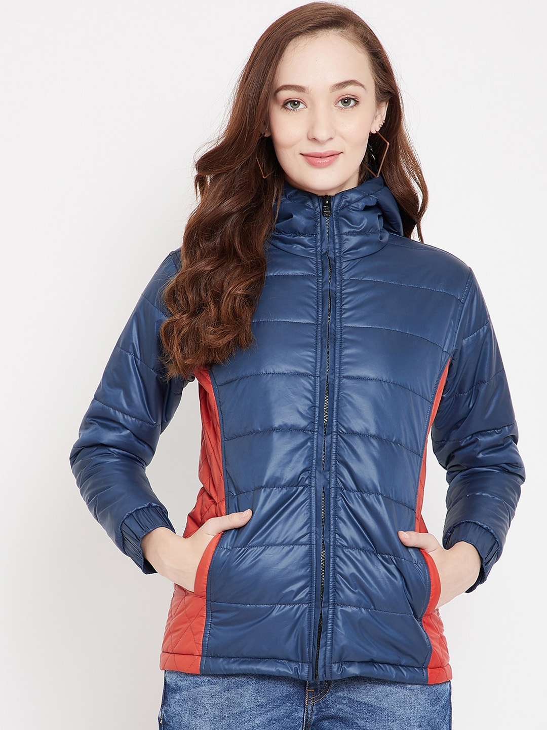 

JUMP USA Women Lightweight Puffer Jacket, Blue
