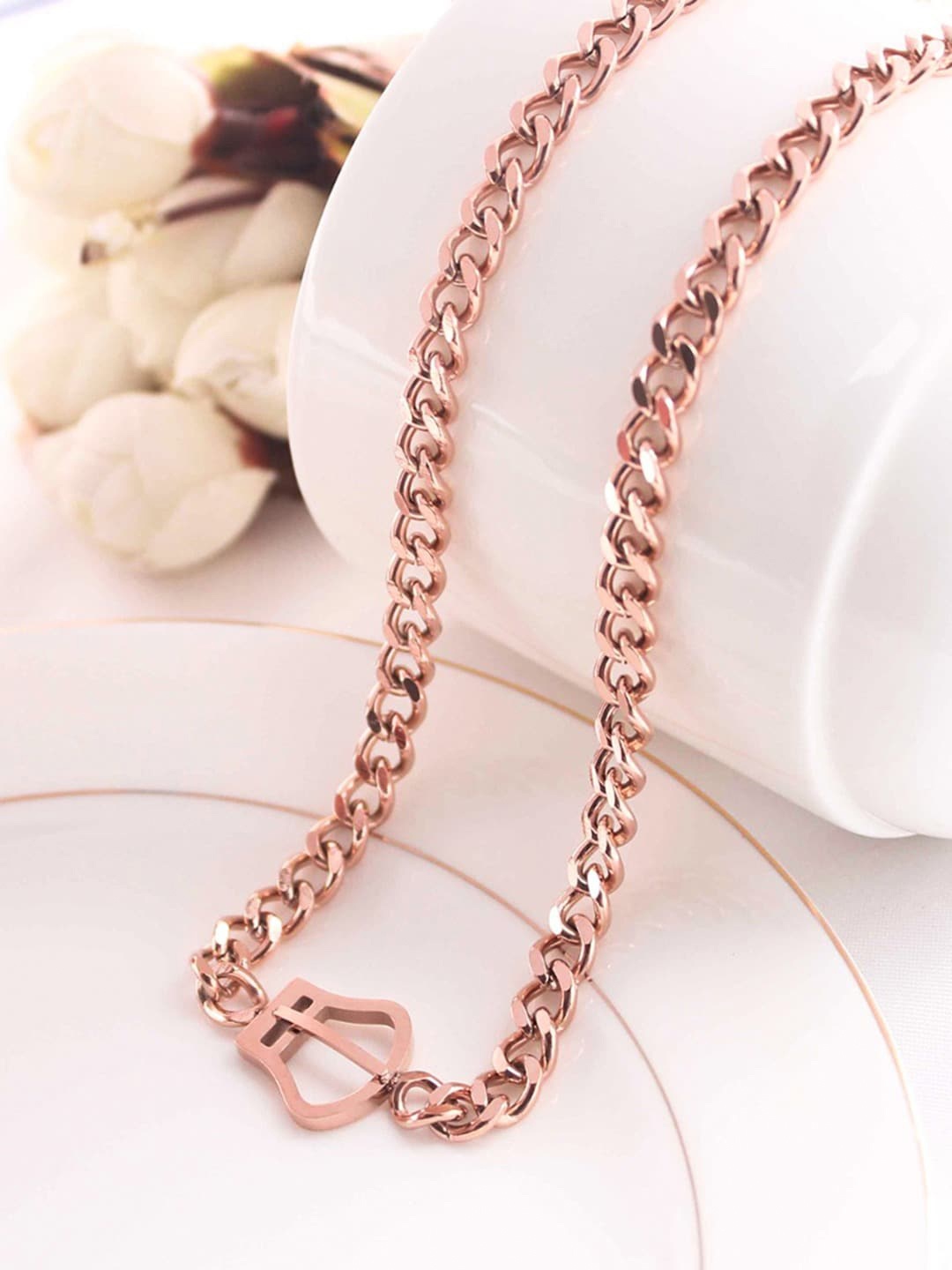

Saizen Rose Gold-Plated Necklace
