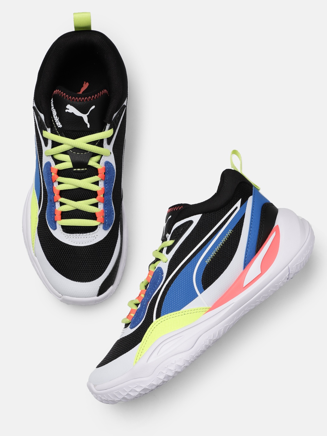 

Puma Unisex Playmaker Textured Sneakers, Multi