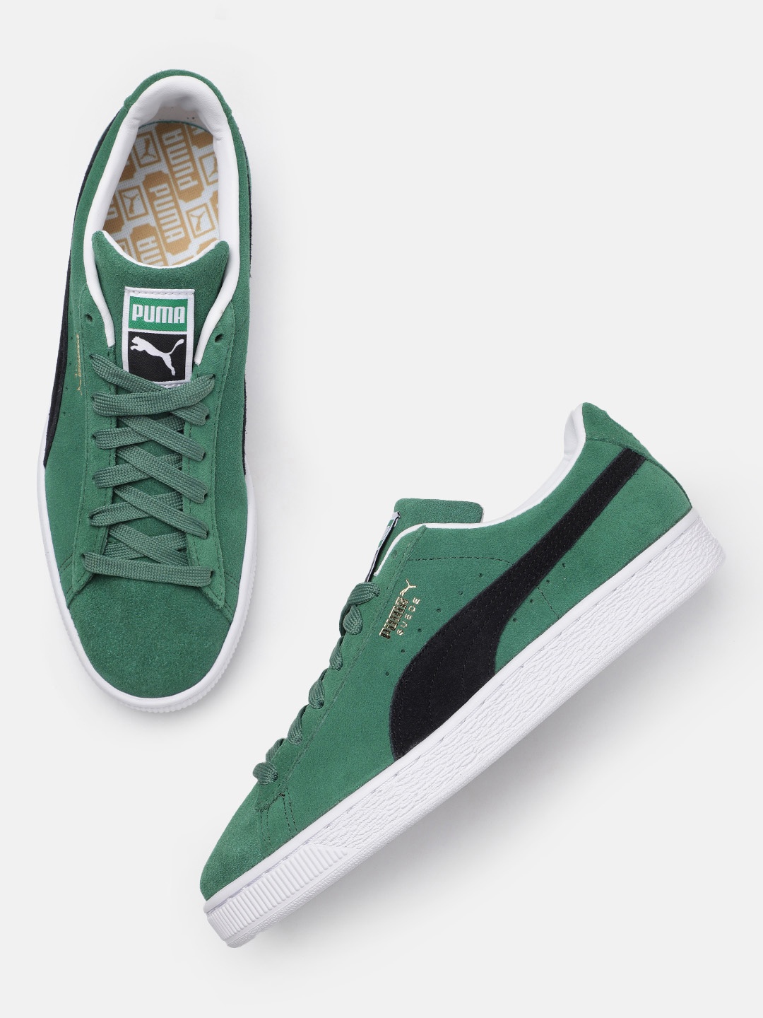 

Puma Men Solid Classic XXI Regular Sneakers, Green