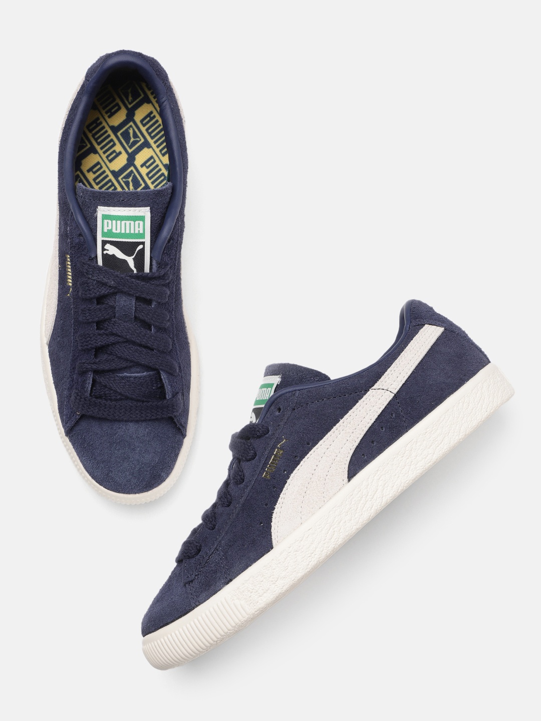 

Puma Men Solid Vintage Hairy Suede Regular Sneakers, Blue