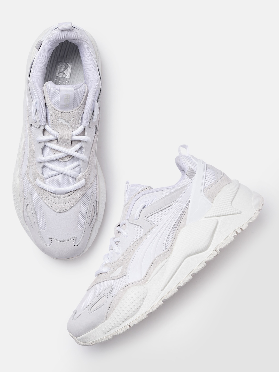 

Puma Unisex RS-X Efekt PRM Leather Sneakers, White