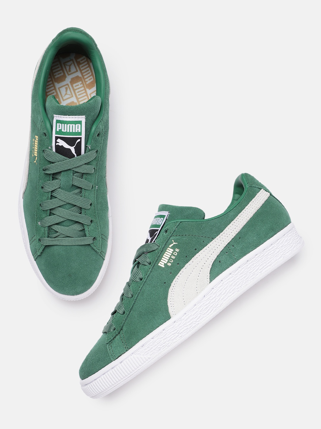 

Puma Men Leather Sneakers, Green