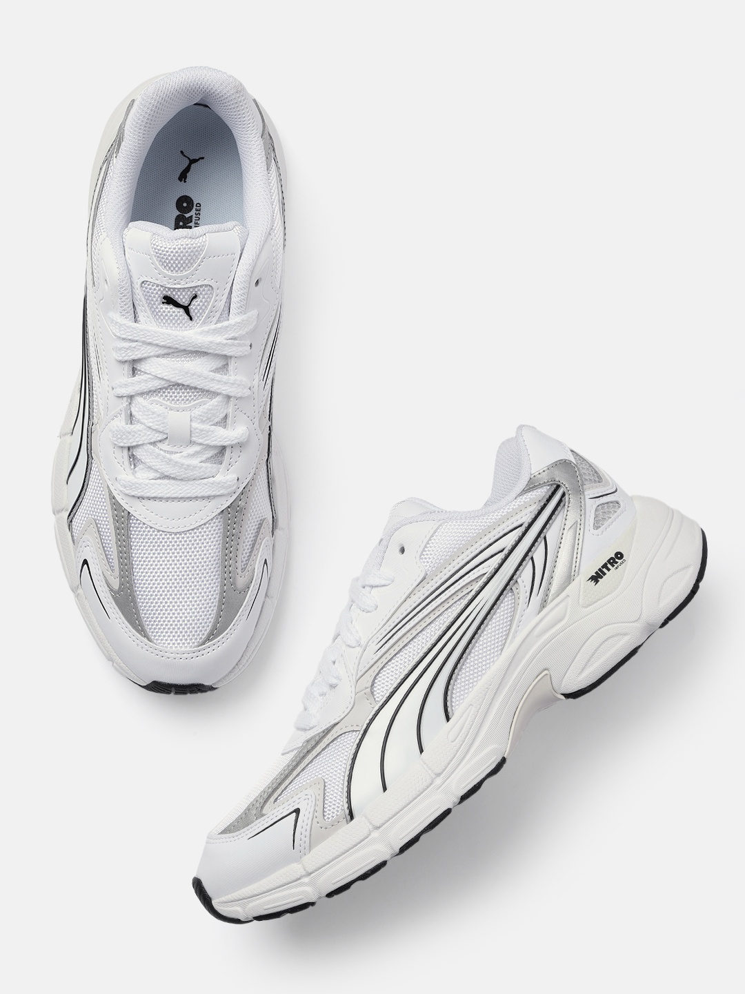 

Puma Unisex Teveris NITRO Noughties Sneakers, White