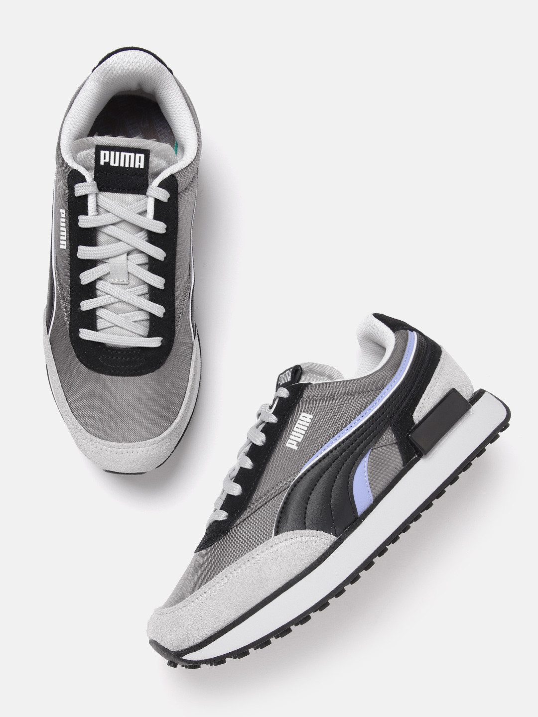 

Puma Unisex Colourblocked Future Rider Double Sneakers, Grey