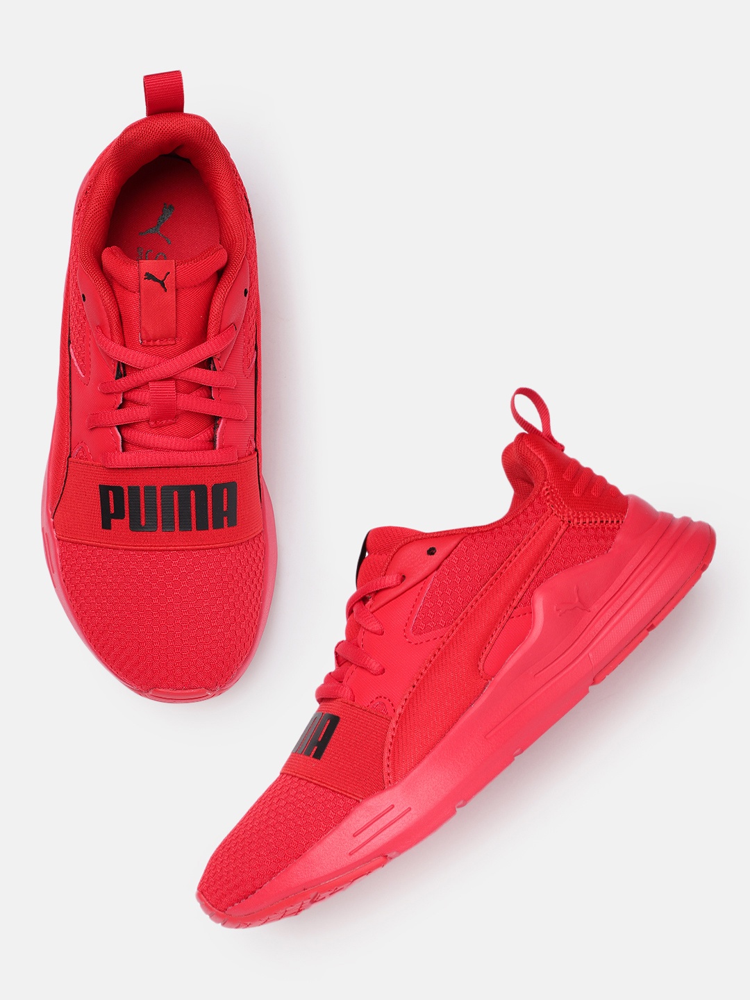 

Puma Unisex Solid Wired Run Pure Regular Sneakers, Red