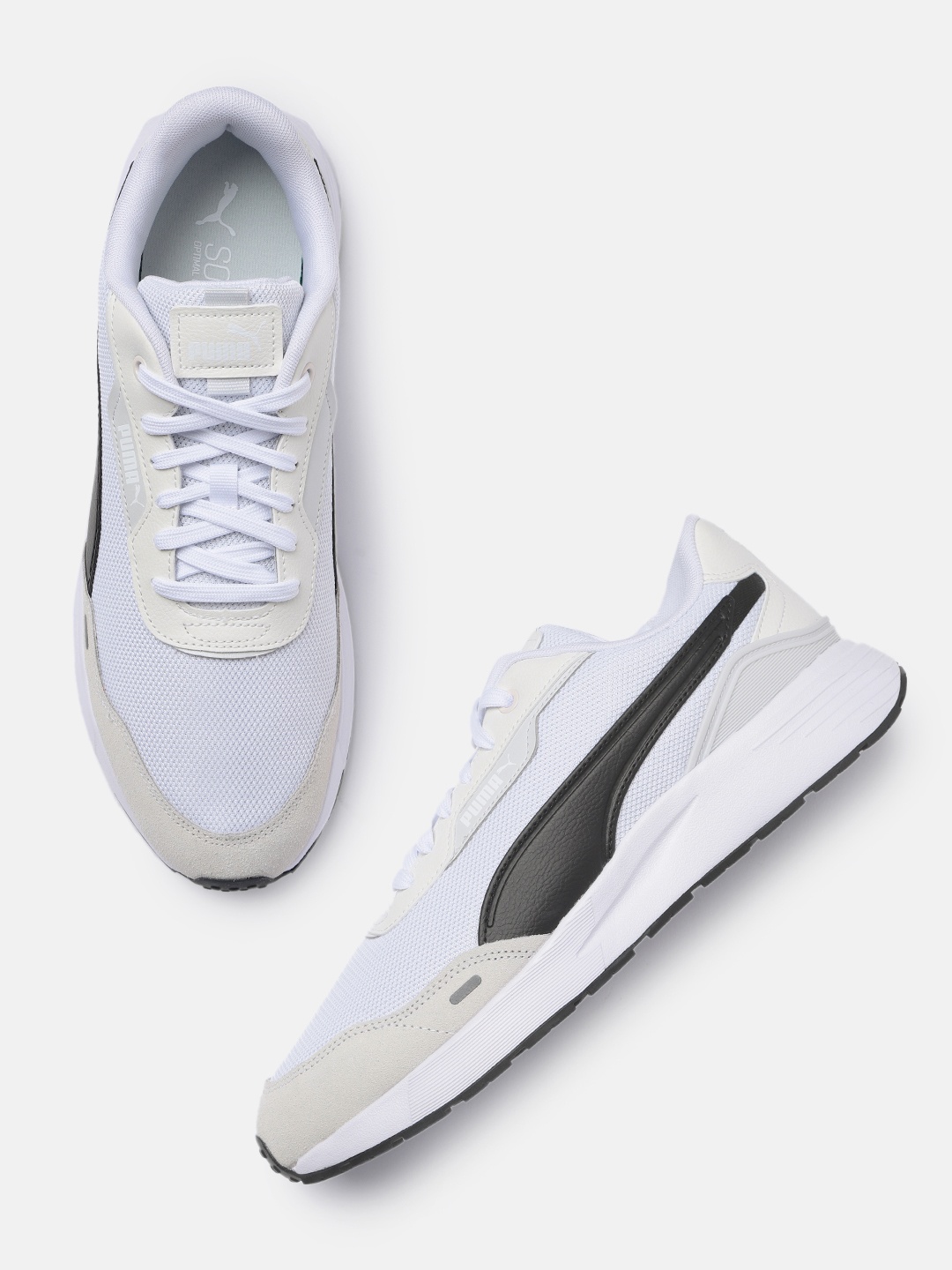 

Puma Unisex Colourblocked Sneakers, White